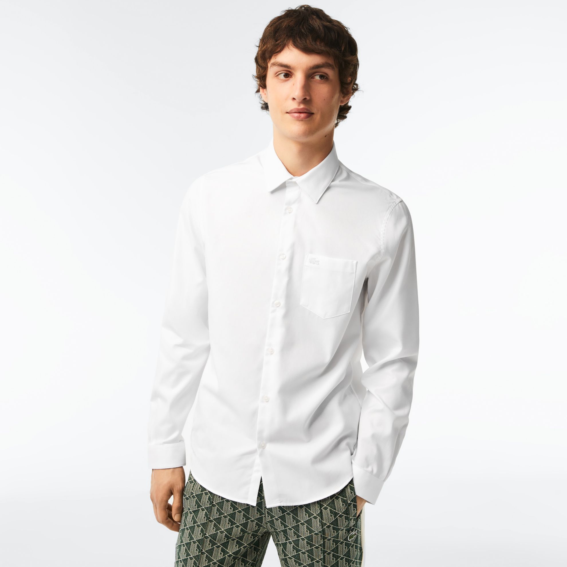Εικόνα της Ανδρικό Πουκάμισο Slim Fit Solid Cotton