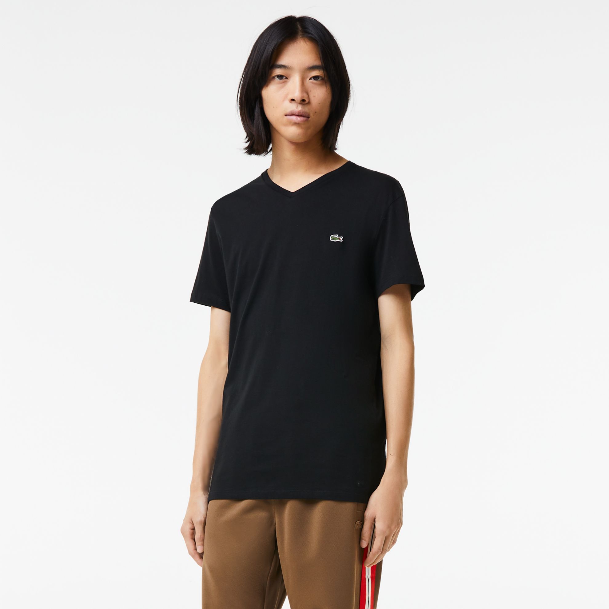 Εικόνα της Ανδρικό V-neck T-shirt Pima Cotton Jersey 