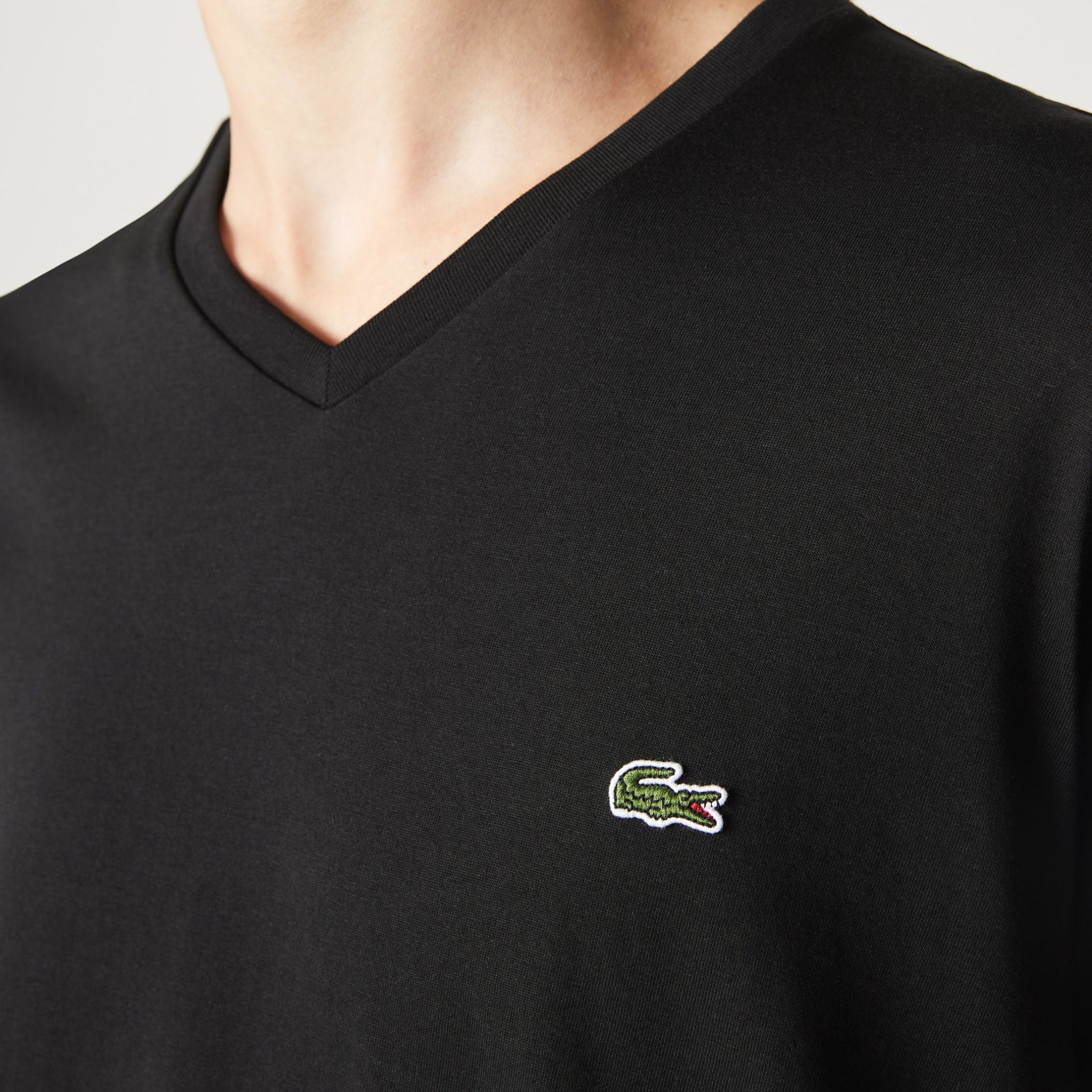 Εικόνα της Ανδρικό V-neck T-shirt Pima Cotton Jersey 