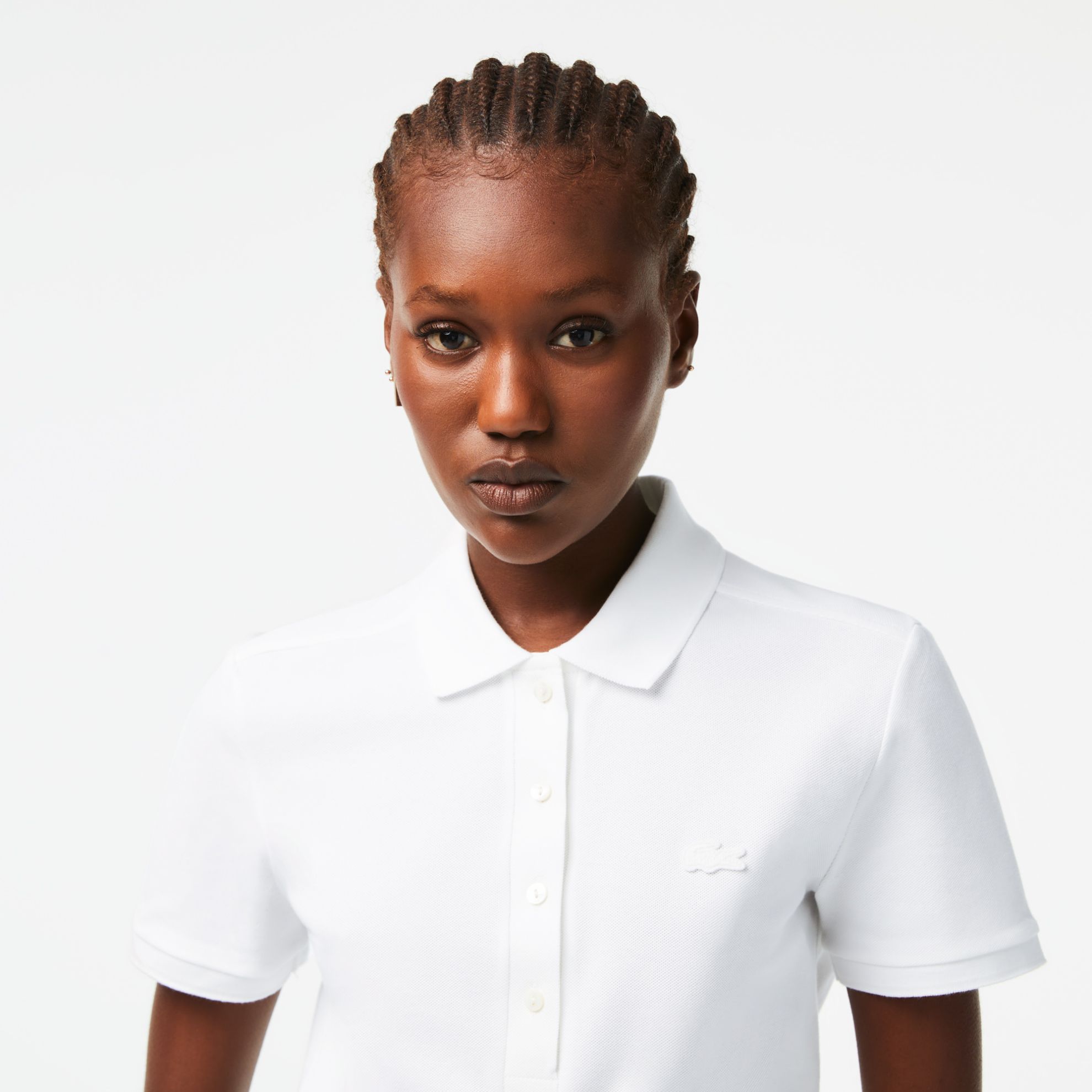 Εικόνα της Γυναικεία Stretch Cotton Piqué Polo Μπλούζα Slim Fit