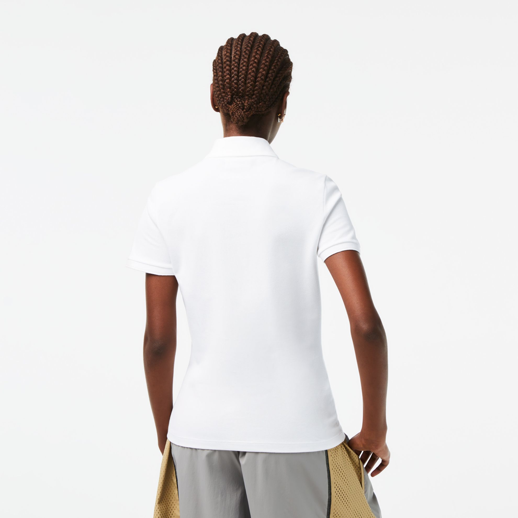 Εικόνα της Γυναικεία Stretch Cotton Piqué Polo Μπλούζα Slim Fit