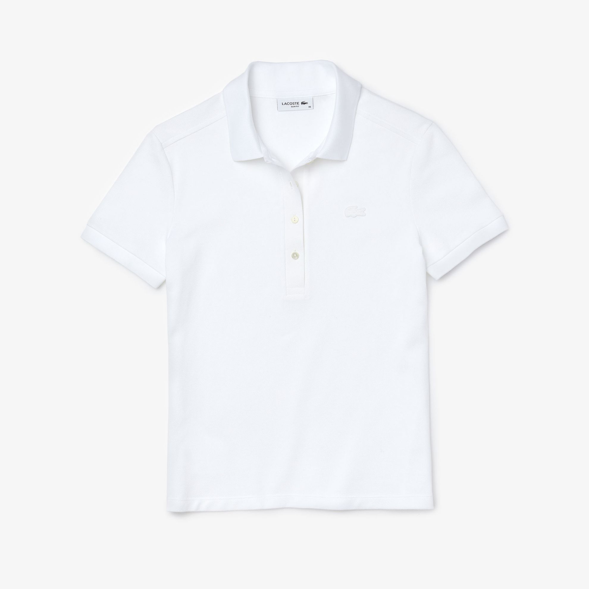 Εικόνα της Γυναικεία Stretch Cotton Piqué Polo Μπλούζα Slim Fit