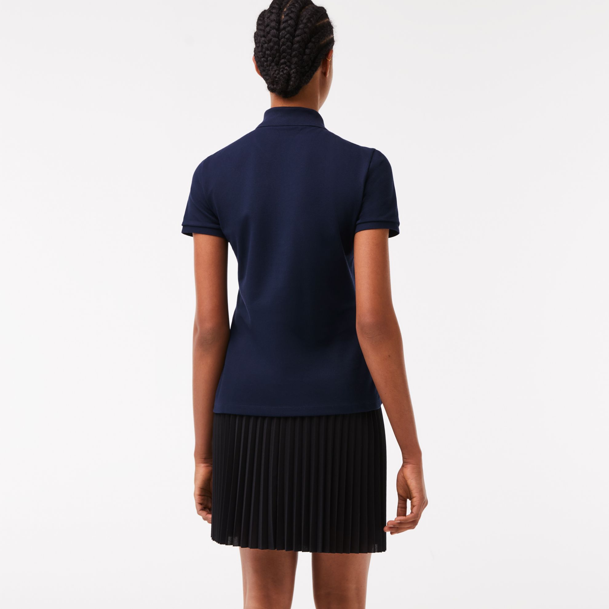 Εικόνα της Γυναικεία Stretch Cotton Piqué Polo Μπλούζα Slim Fit