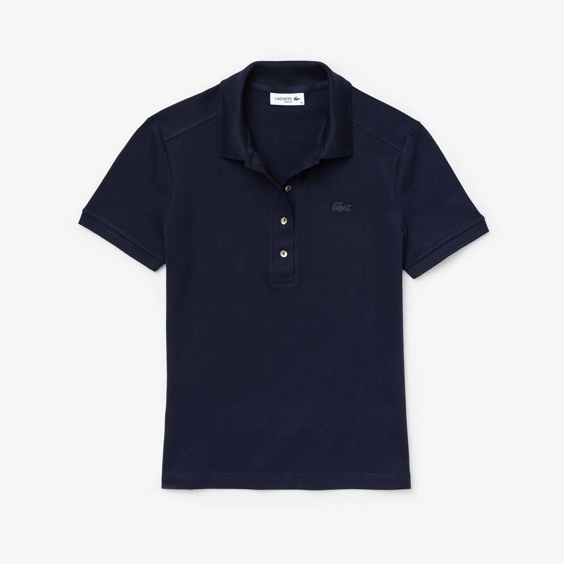 Εικόνα της Γυναικεία Stretch Cotton Piqué Polo Μπλούζα Slim Fit