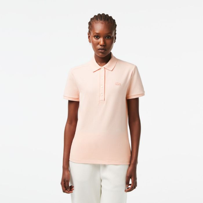 Εικόνα της Γυναικεία Stretch Cotton Piqué Polo Μπλούζα Slim Fit