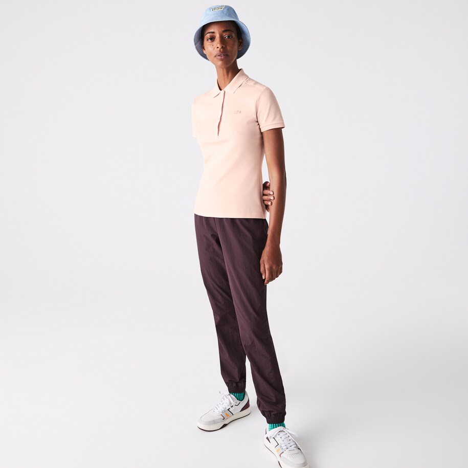 Εικόνα της Γυναικεία Stretch Cotton Piqué Polo Μπλούζα Slim Fit