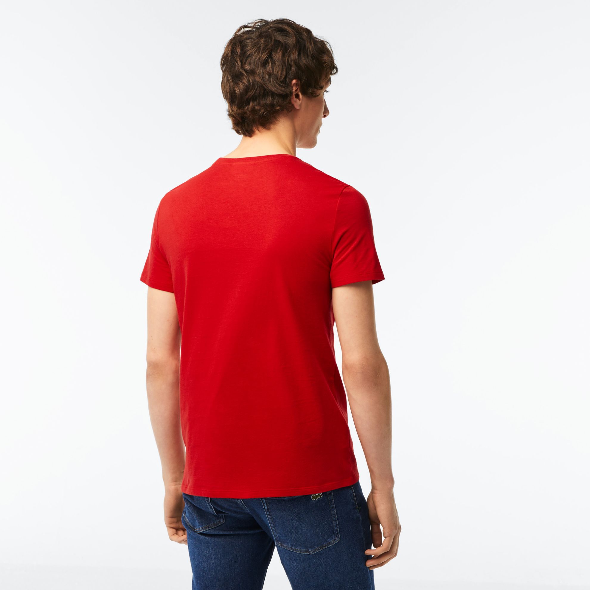 Εικόνα της Ανδρικό T-shirt Pima Cotton Jersey με Λαιμόκοψη