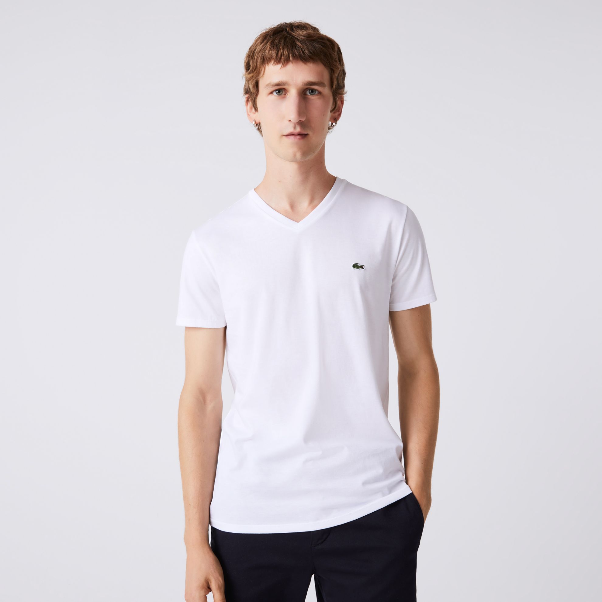 Εικόνα της Ανδρικό V-neck T-shirt Pima Cotton Jersey