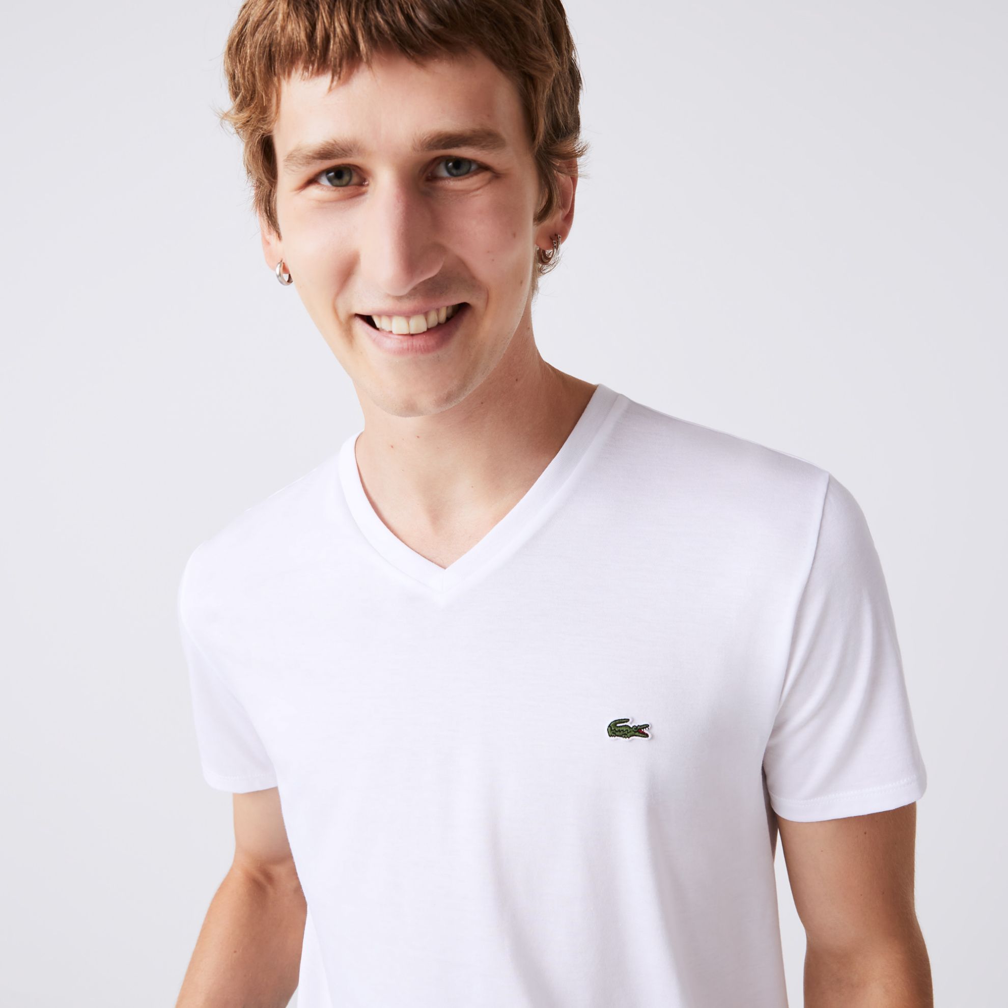 Εικόνα της Ανδρικό V-neck T-shirt Pima Cotton Jersey