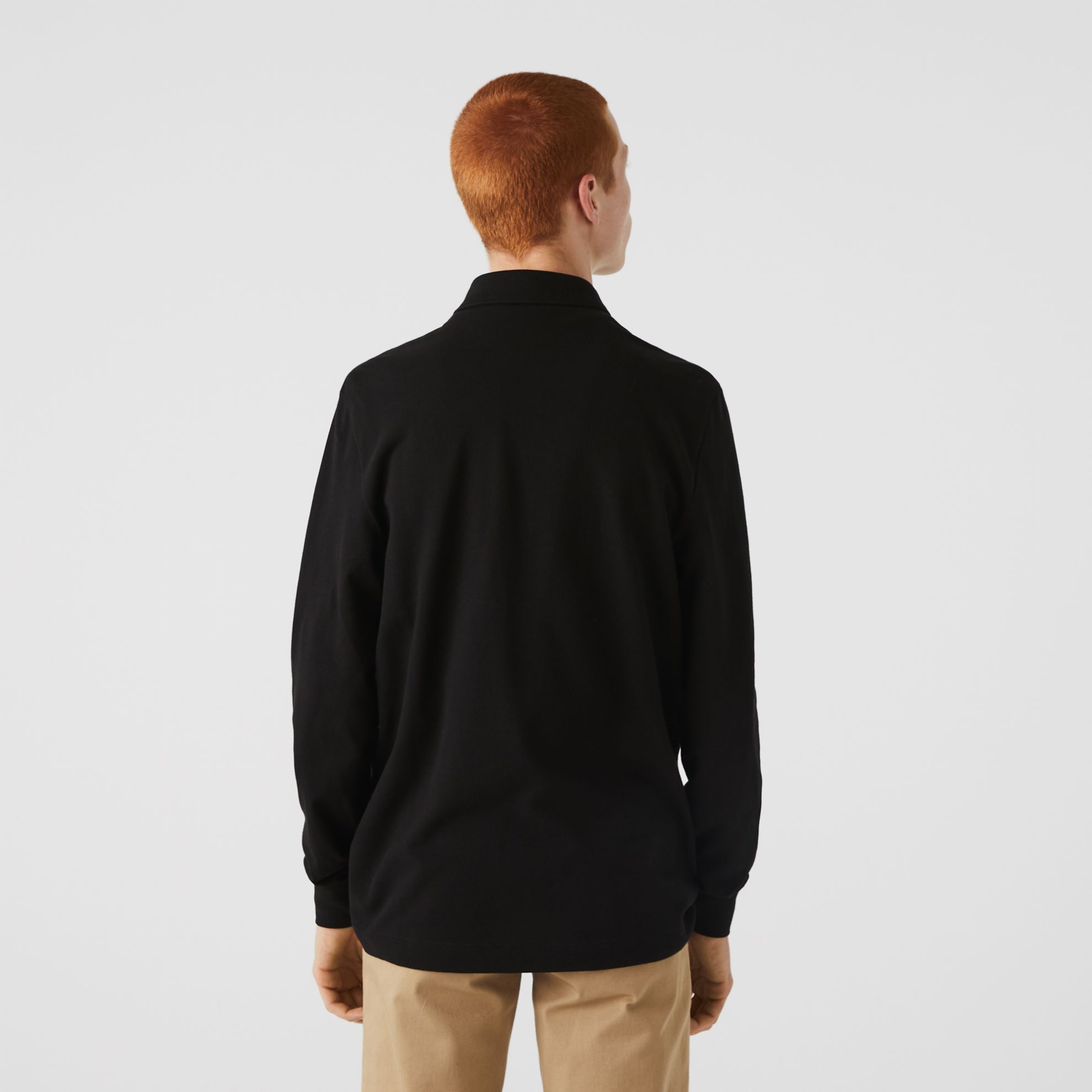 Εικόνα της Smart Paris Μακρυμάνικη Polo Μπλούζα Stretch Cotton Piqué