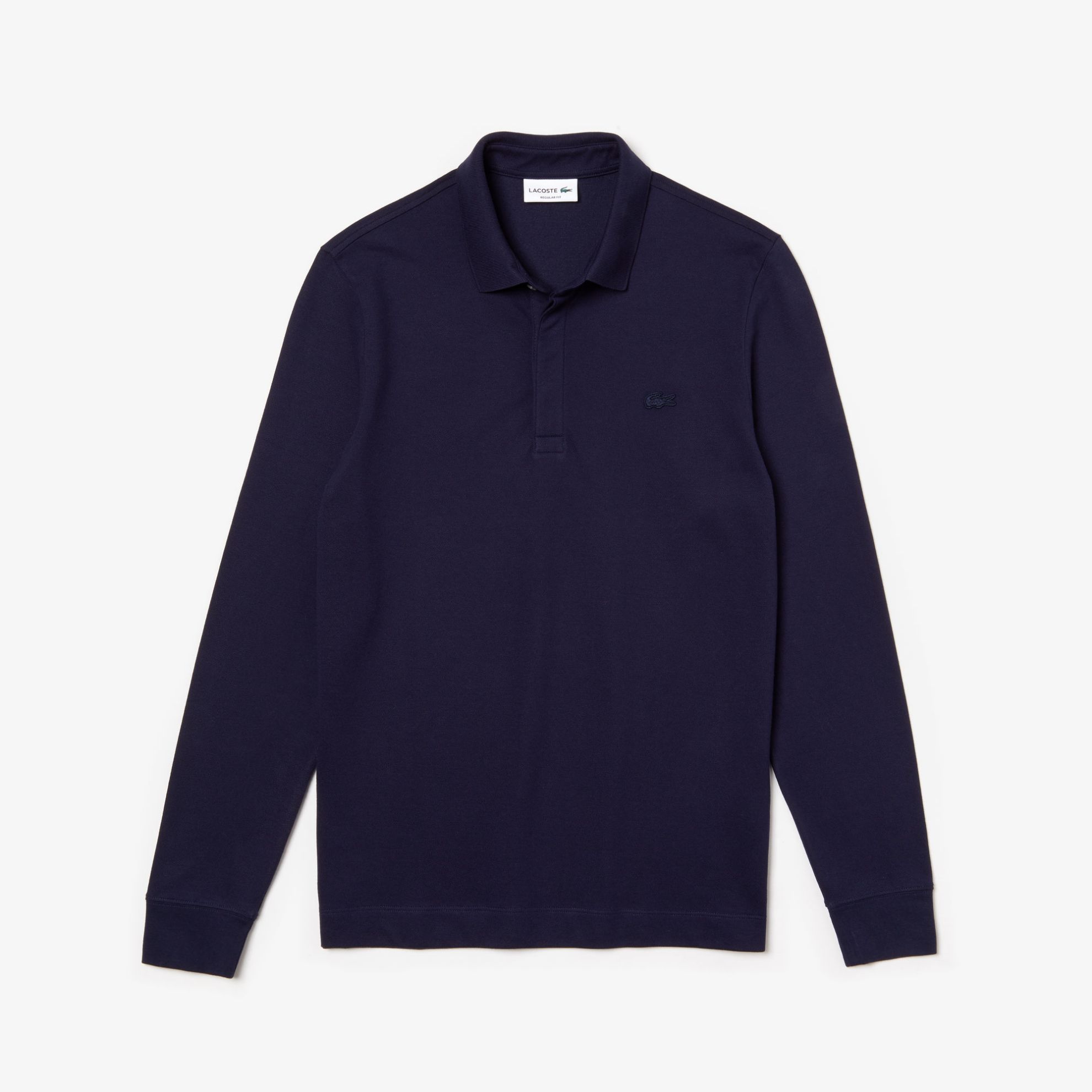 Εικόνα της Smart Paris Μακρυμάνικη Polo Μπλούζα Stretch Cotton Piqué