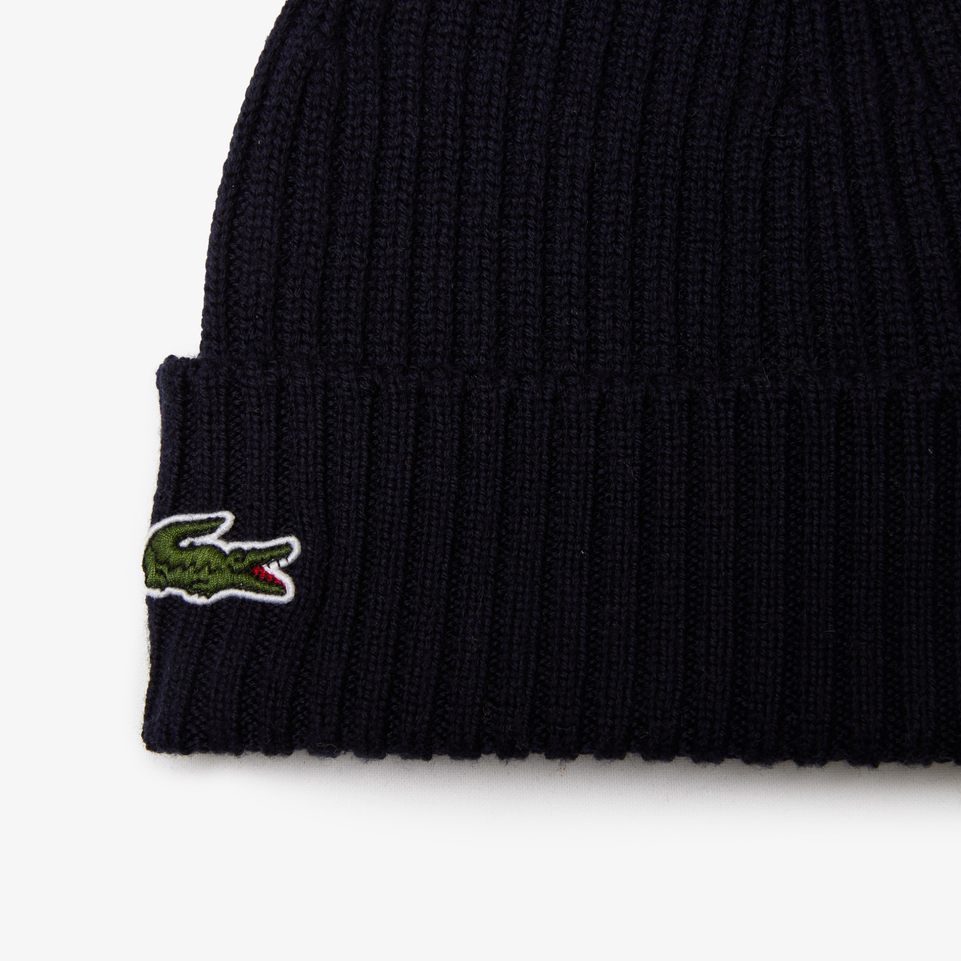 Εικόνα της Unisex Lacoste Ribbed Μάλλινος Σκούφος
