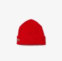 Unisex Lacoste Ribbed Μάλλινος Σκούφος