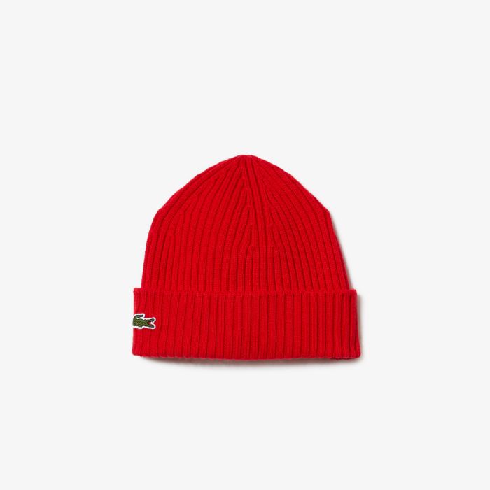 Εικόνα της Unisex Lacoste Ribbed Μάλλινος Σκούφος