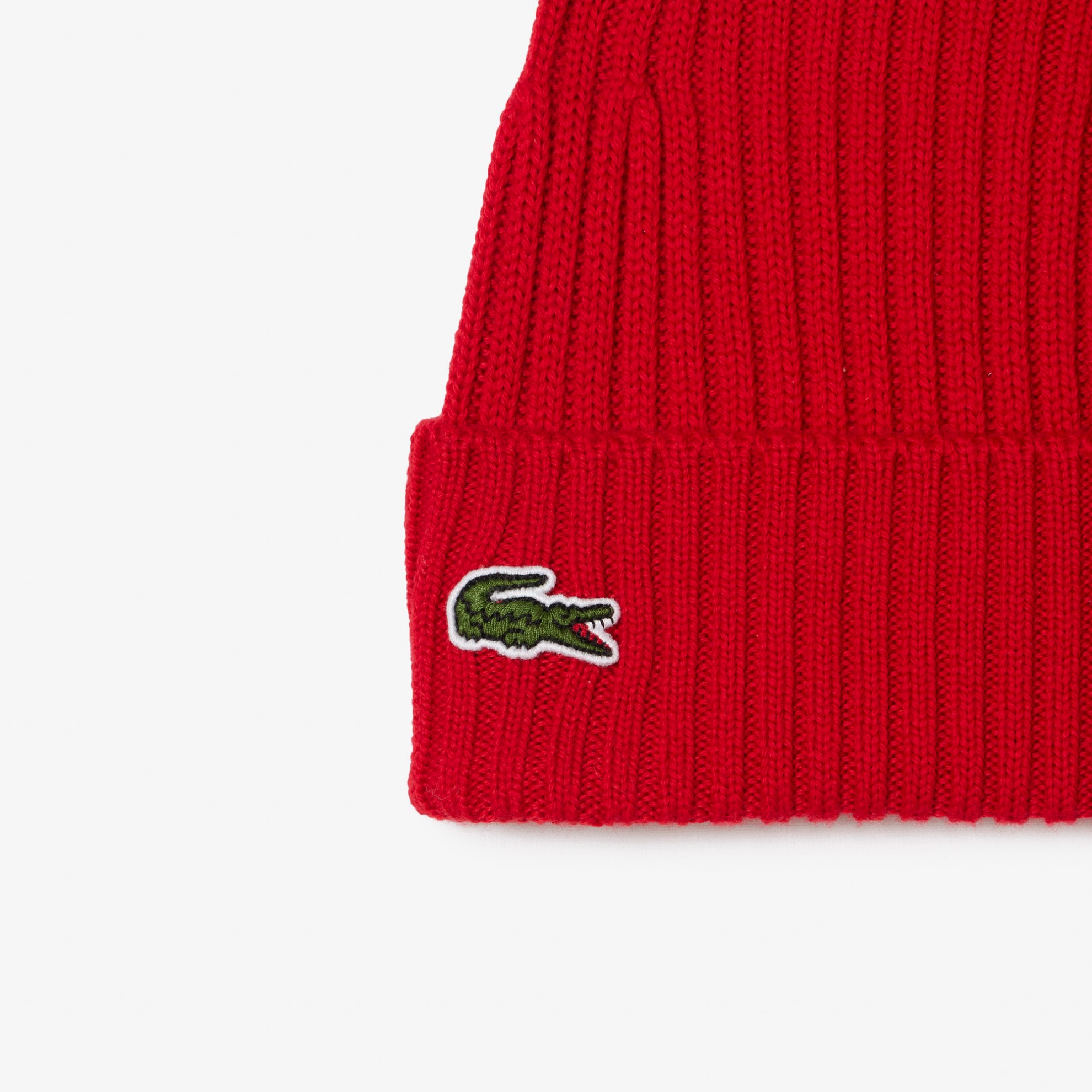 Εικόνα της Unisex Lacoste Ribbed Μάλλινος Σκούφος