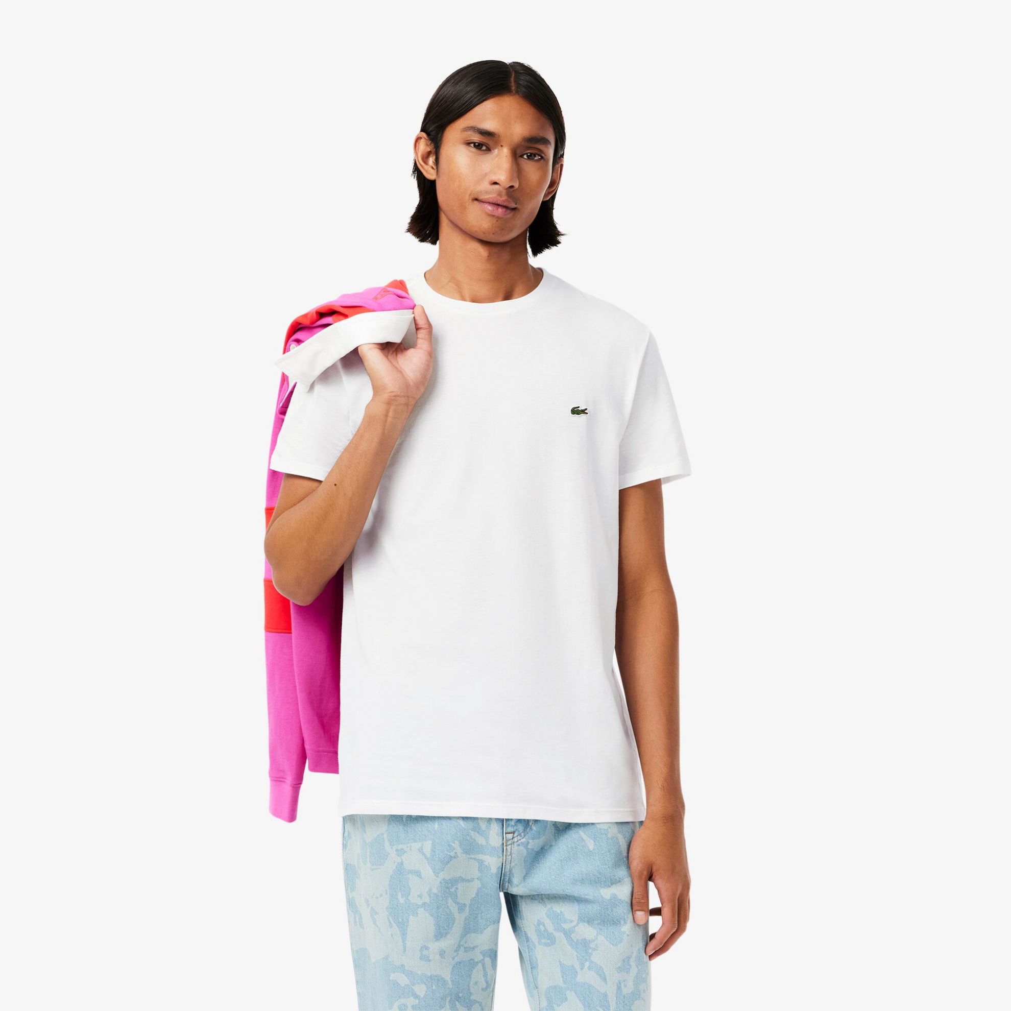 Εικόνα της Ανδρικό T-shirt Pima Cotton Jersey με Λαιμόκοψη