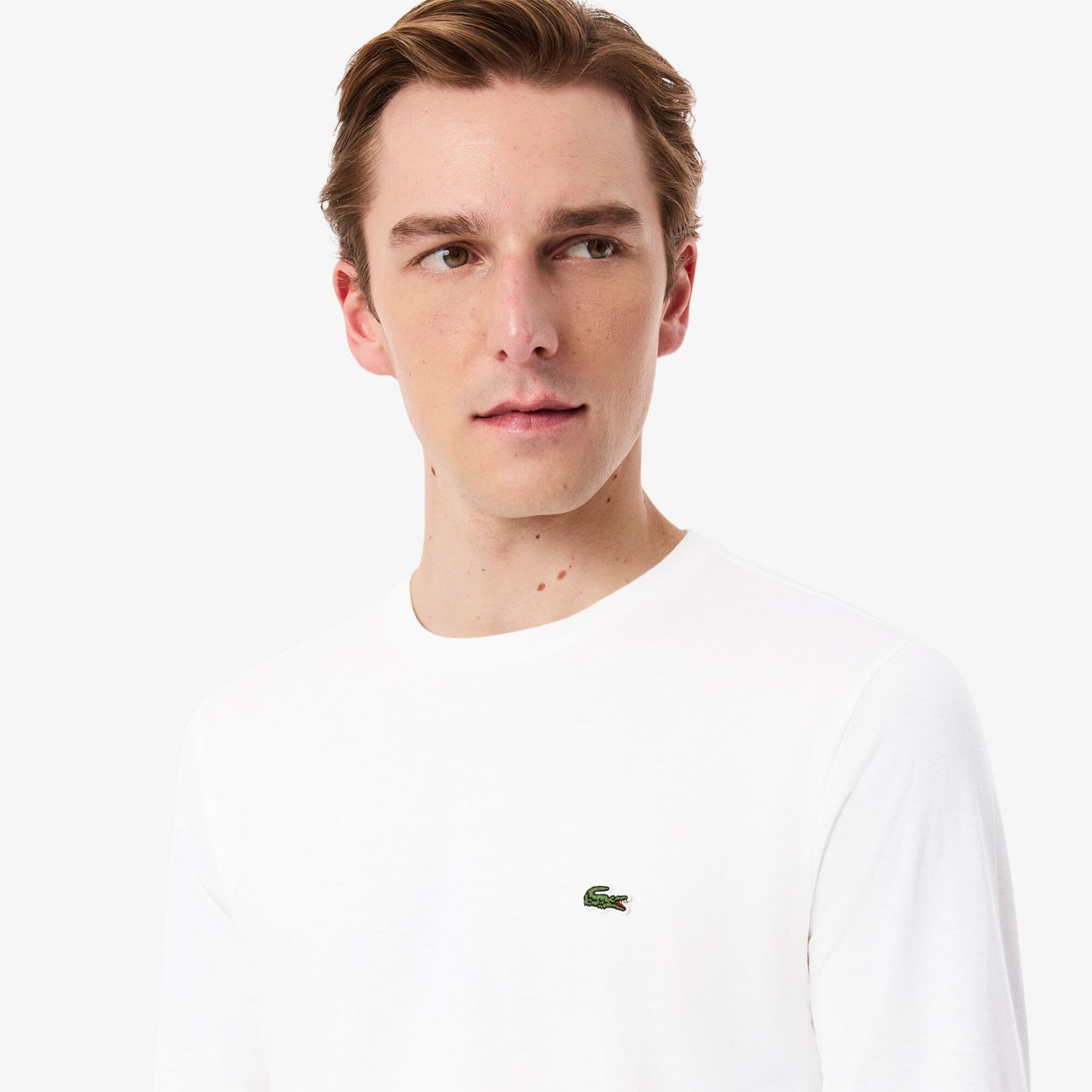 Εικόνα της Ανδρικό Μακρυμάνικο Pima Cotton T-shirt με Λαιμόκοψη