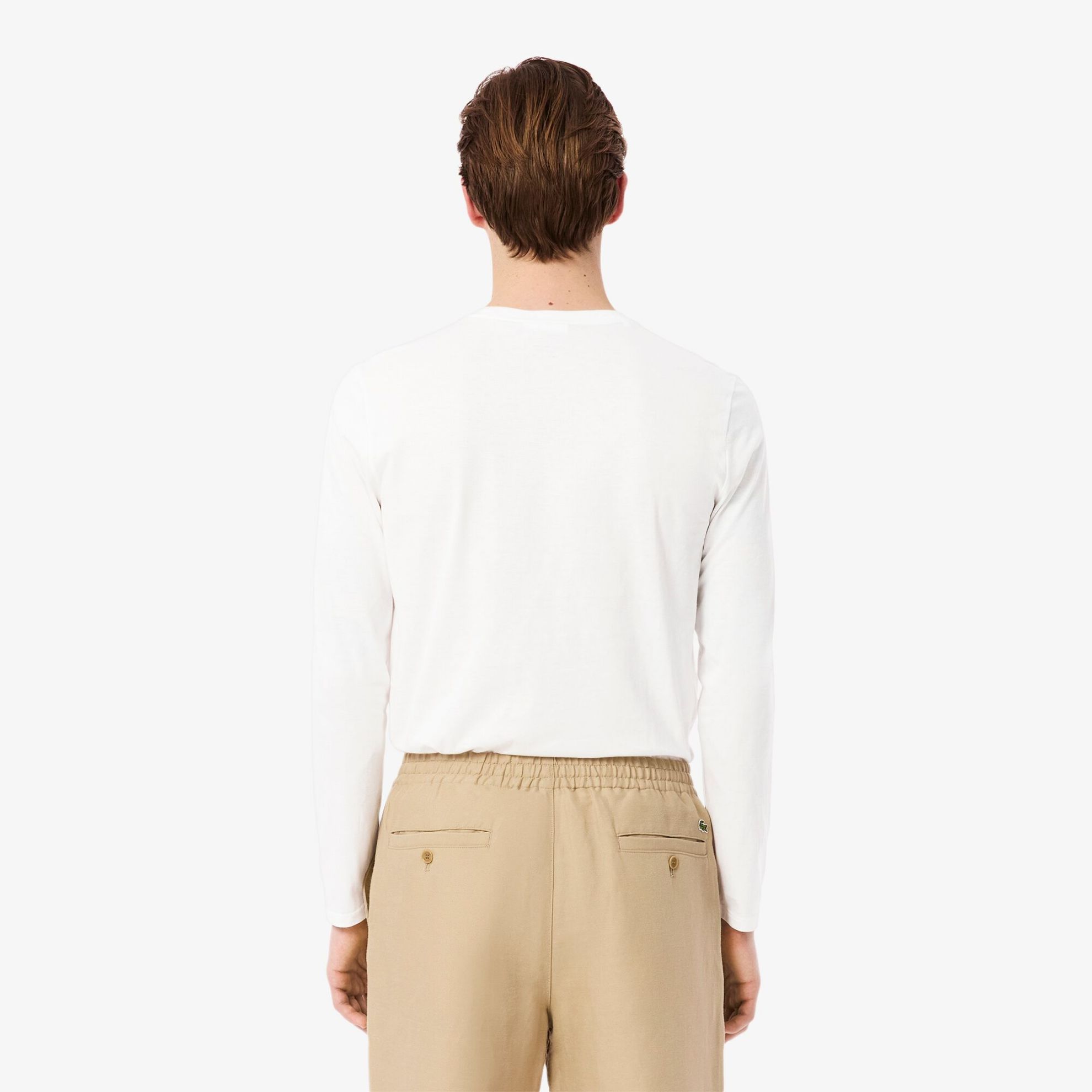 Εικόνα της Ανδρικό Μακρυμάνικο Pima Cotton T-shirt με Λαιμόκοψη