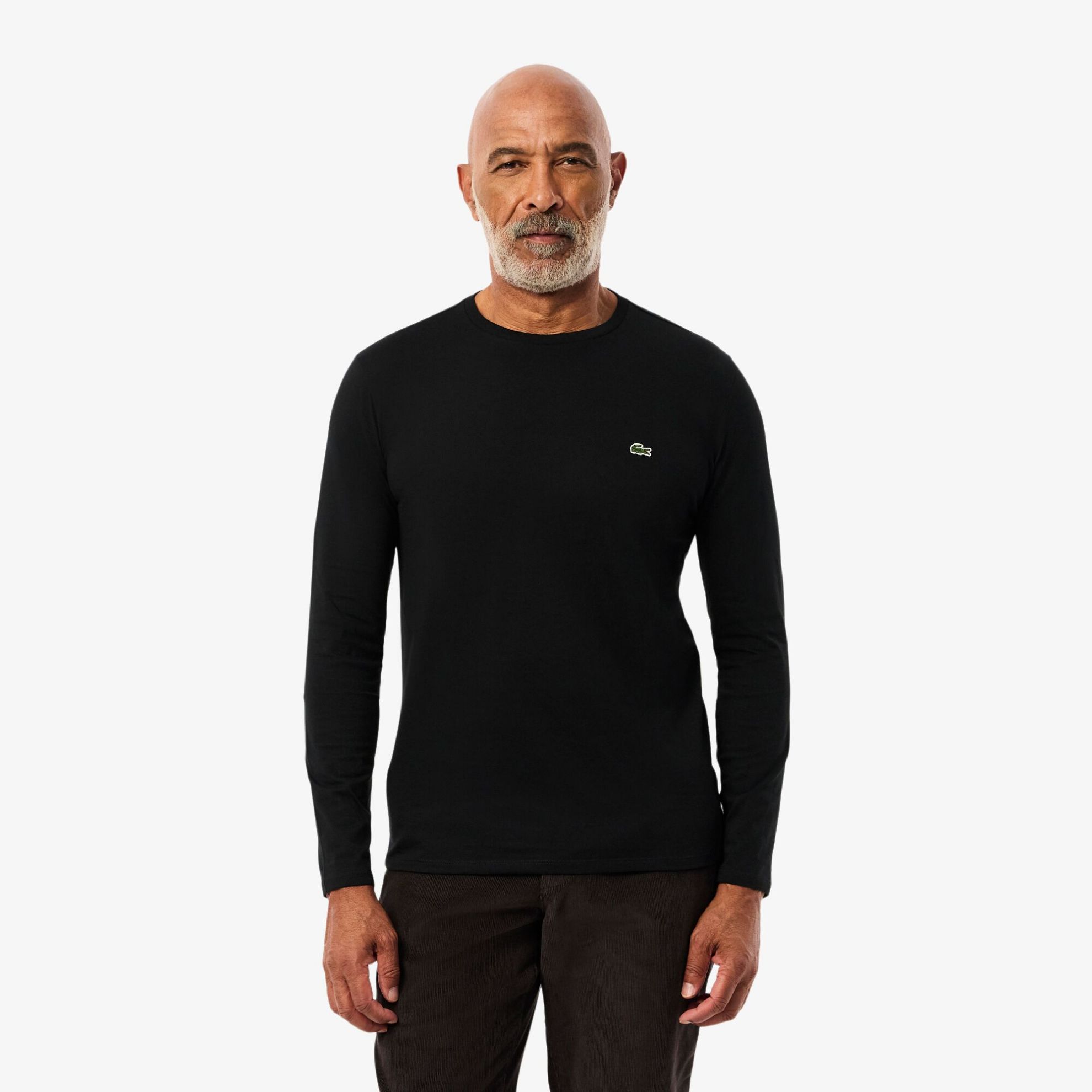 Εικόνα της Ανδρικό Μακρυμάνικο Pima Cotton T-shirt με Λαιμόκοψη