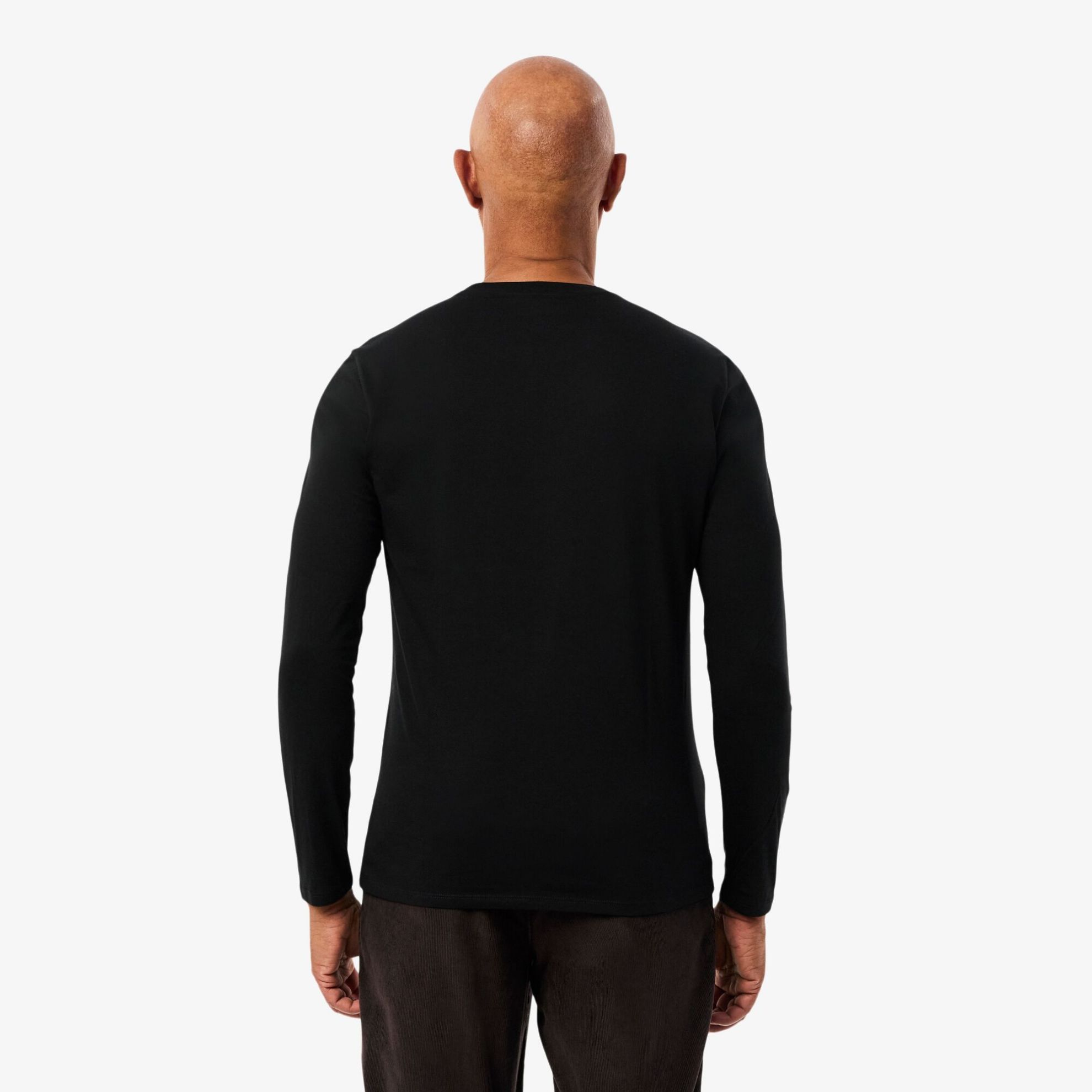 Εικόνα της Ανδρικό Μακρυμάνικο Pima Cotton T-shirt με Λαιμόκοψη