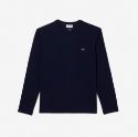 Ανδρικό Μακρυμάνικο Pima Cotton T-shirt με Λαιμόκοψη