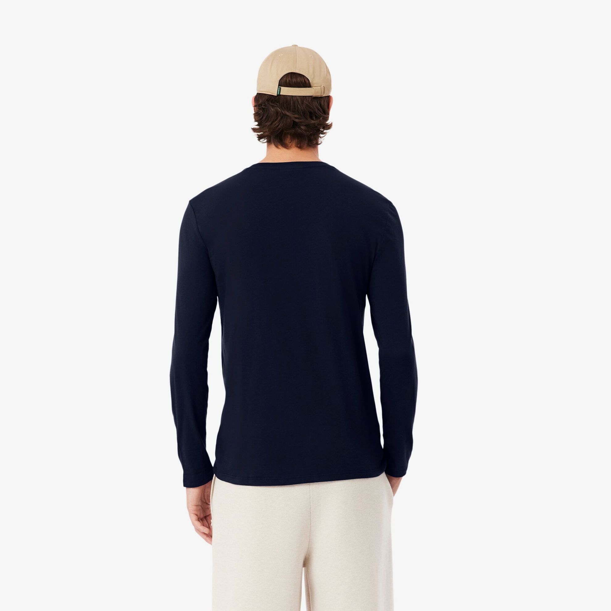Εικόνα της Ανδρικό Μακρυμάνικο Pima Cotton T-shirt με Λαιμόκοψη