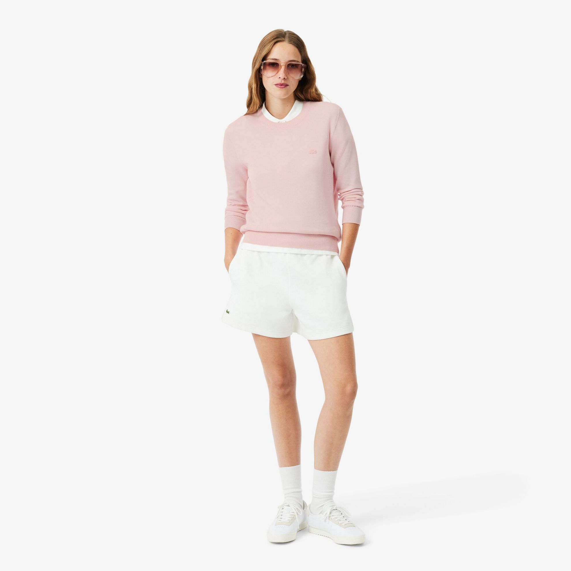 Εικόνα της Γυναικείο 3D Knit Crew Neck Πουλόβερ