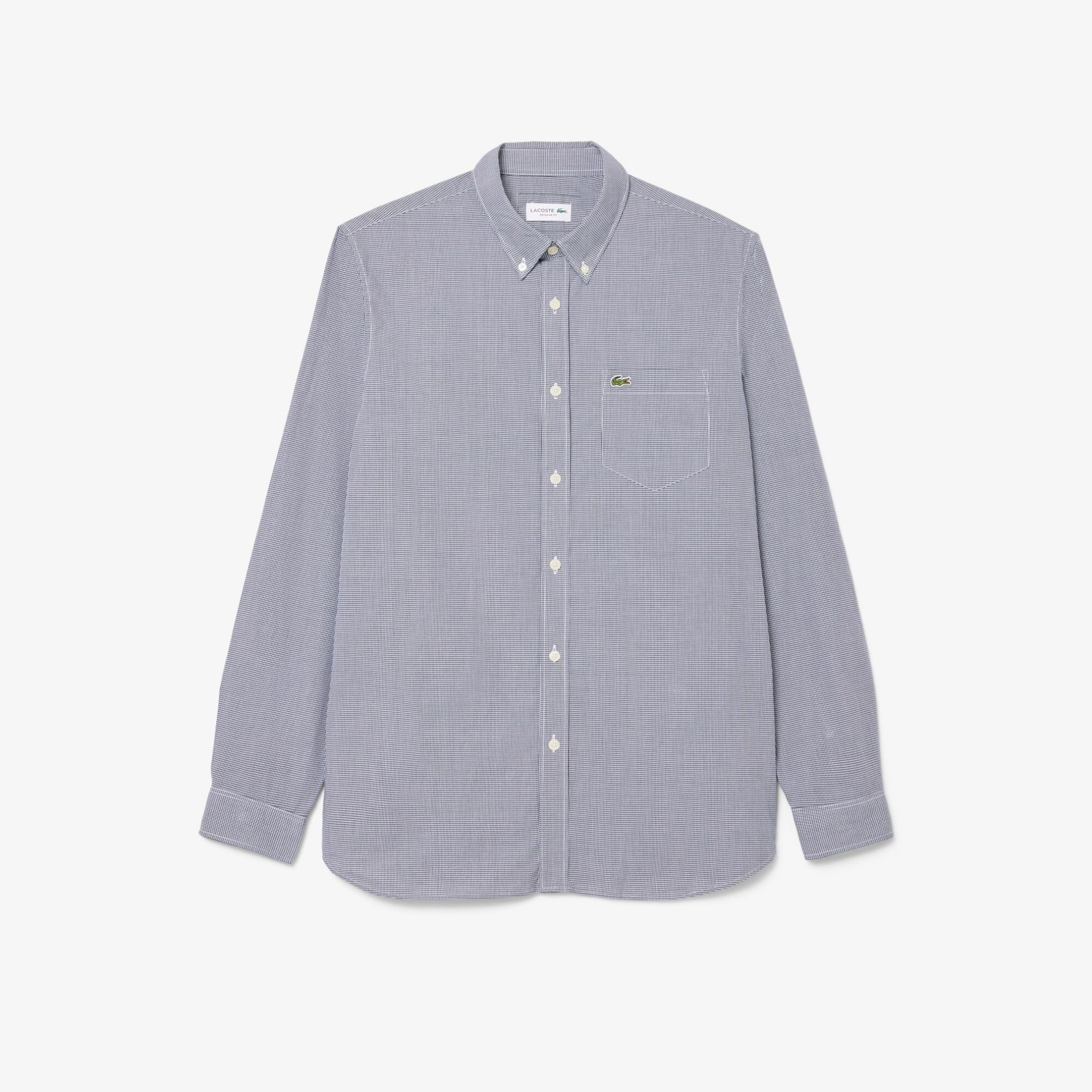 Εικόνα της Ανδρικό Gingham Poplin Πουκάμισο Regular Fit