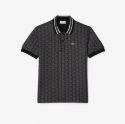 Ανδρική Contrast Collar Monogram Motif Polo Μπλούζα Classic Fit