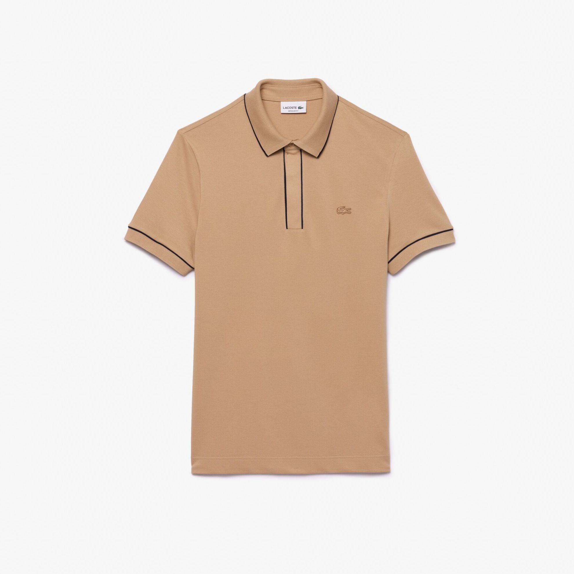 Εικόνα της Smart Paris Stretch Cotton Contrast Trim Polo Μπλούζα