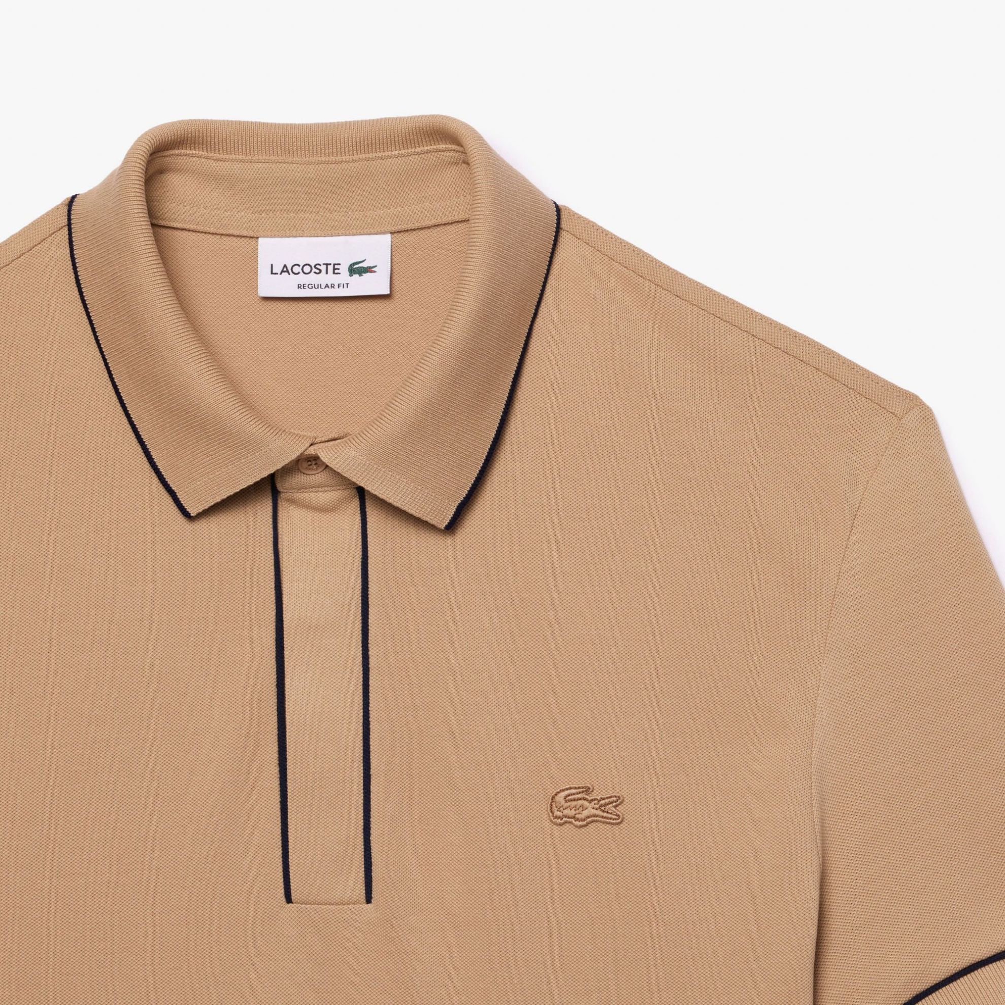 Εικόνα της Smart Paris Stretch Cotton Contrast Trim Polo Μπλούζα