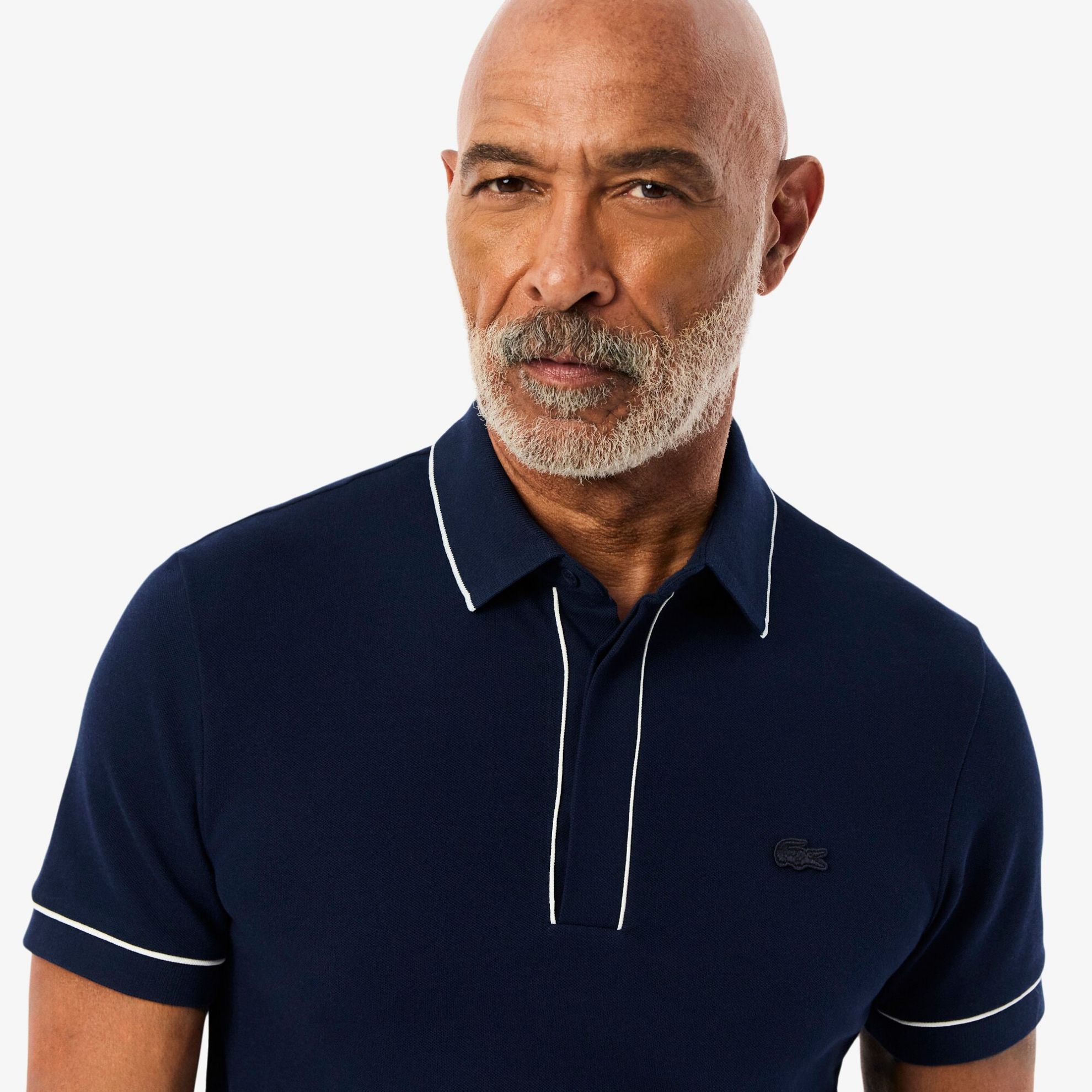 Εικόνα της Smart Paris Stretch Cotton Contrast Trim Polo Μπλούζα