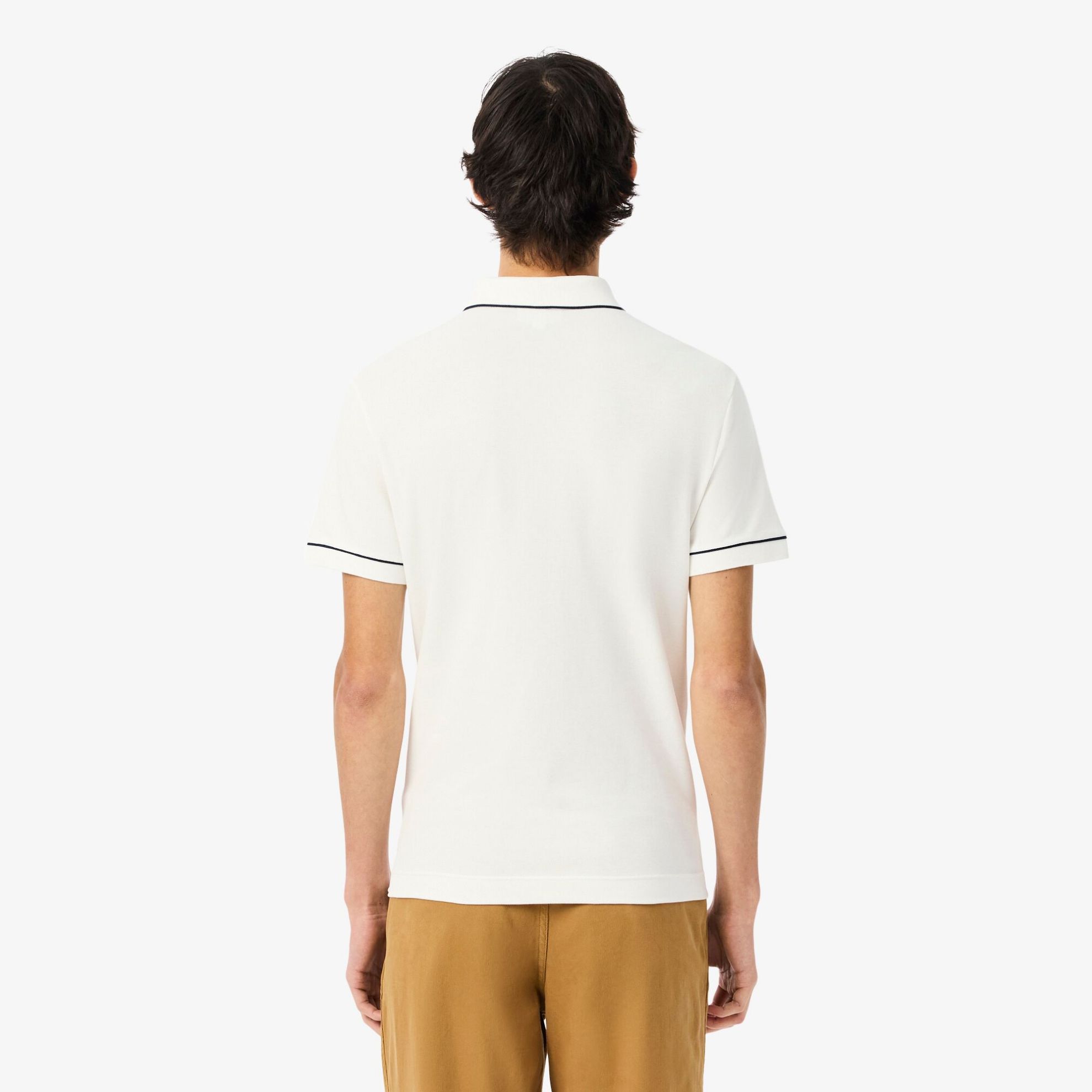 Εικόνα της Smart Paris Stretch Cotton Contrast Trim Polo Μπλούζα