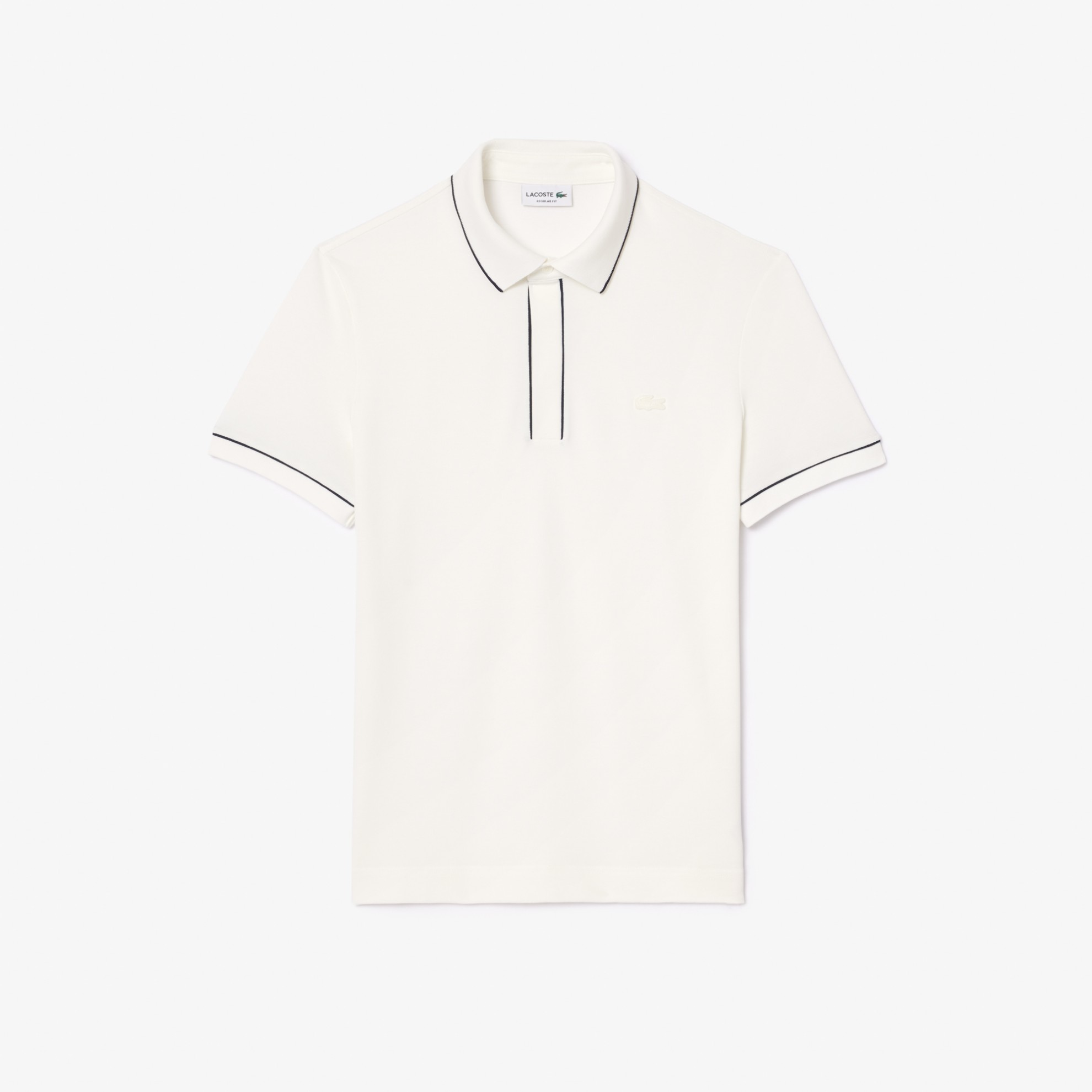 Εικόνα της Smart Paris Stretch Cotton Contrast Trim Polo Μπλούζα