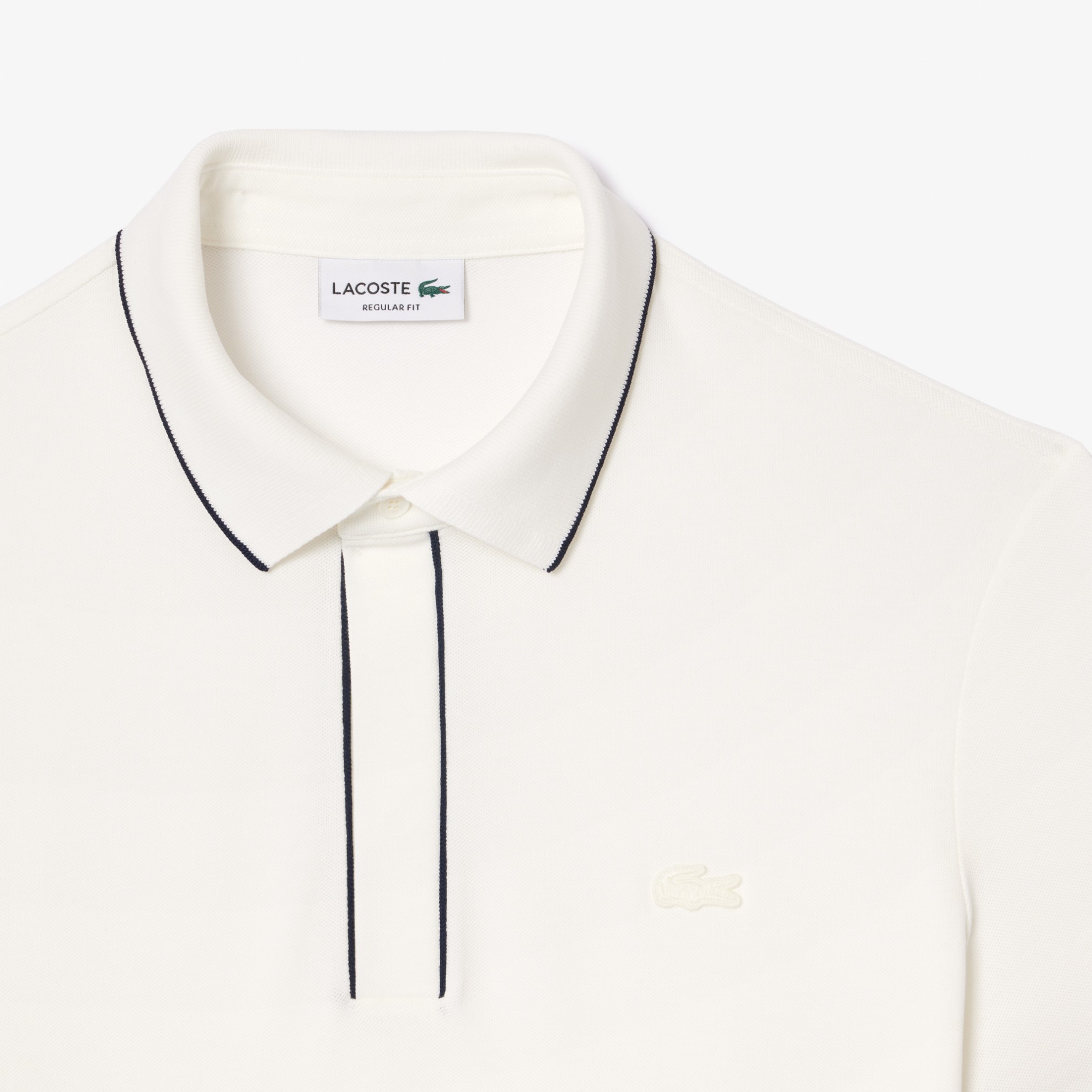 Εικόνα της Smart Paris Stretch Cotton Contrast Trim Polo Μπλούζα