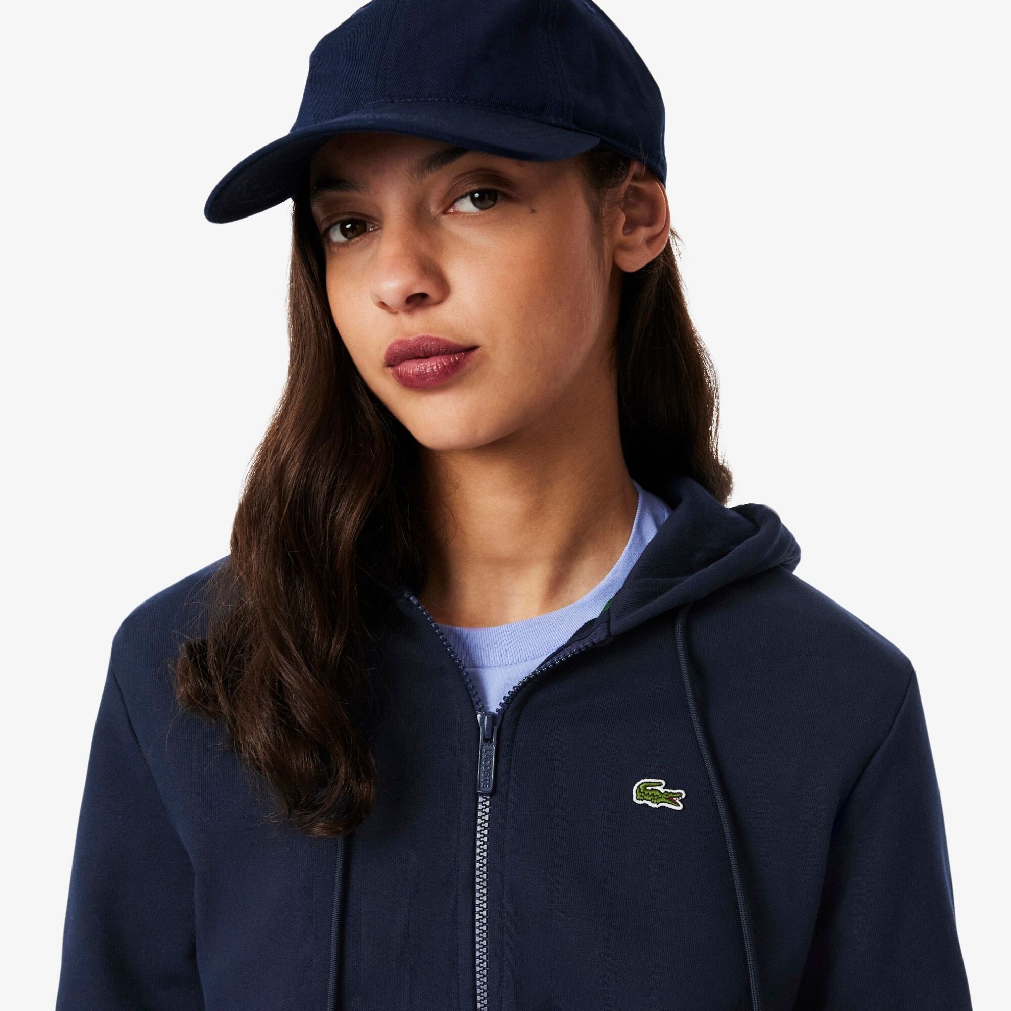 Εικόνα της Γυναικείο Zipped Fleece Hoodie Φούτερ