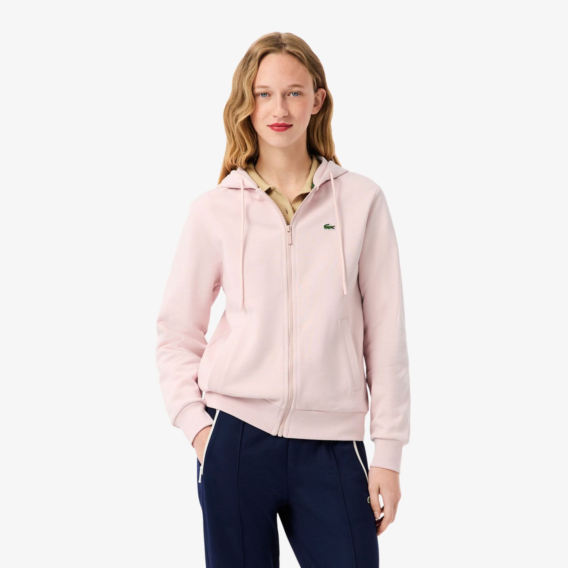 Εικόνα της Γυναικείο Zipped Fleece Hoodie Φούτερ