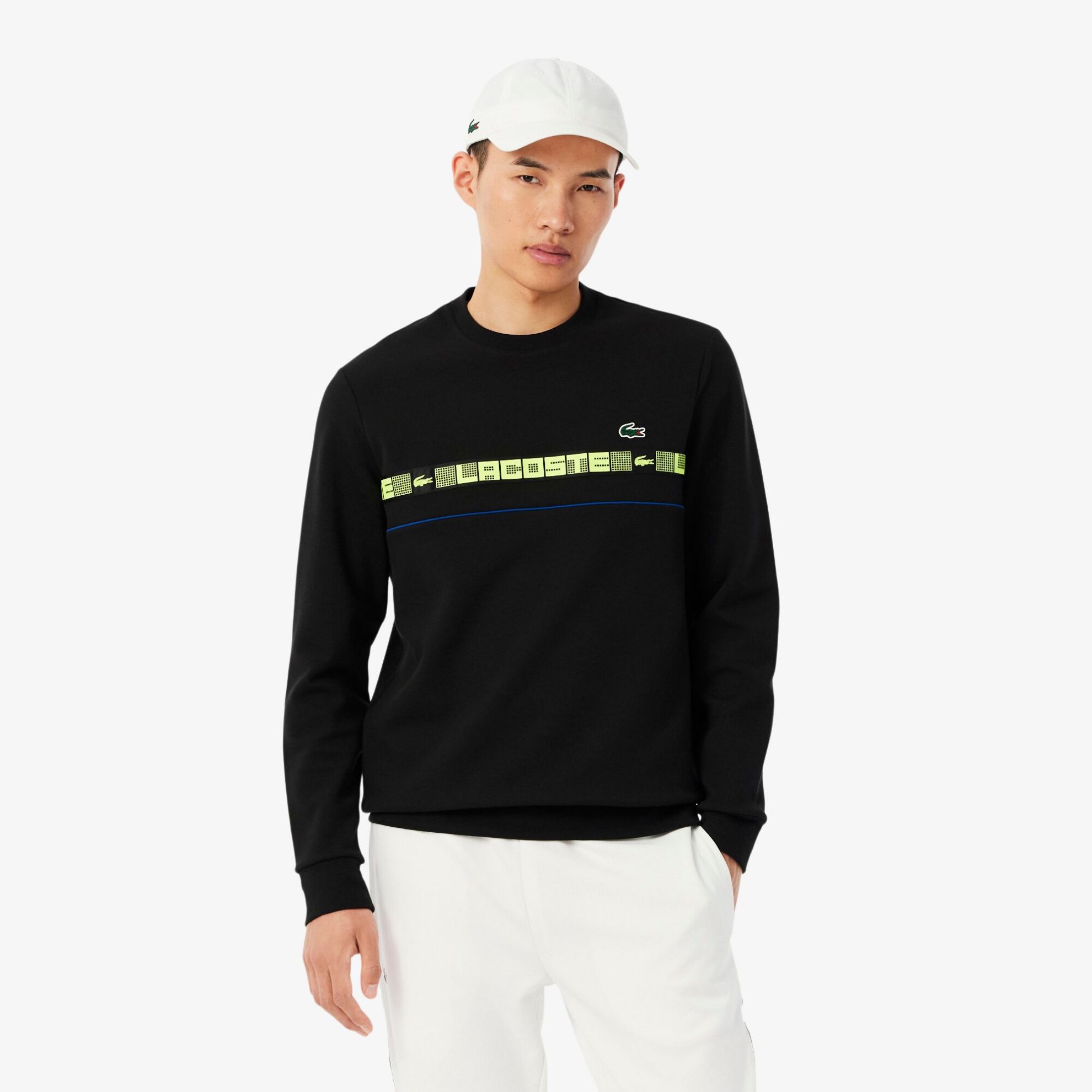 Εικόνα της Ανδρικό Branded Stripe Tennis Φούτερ