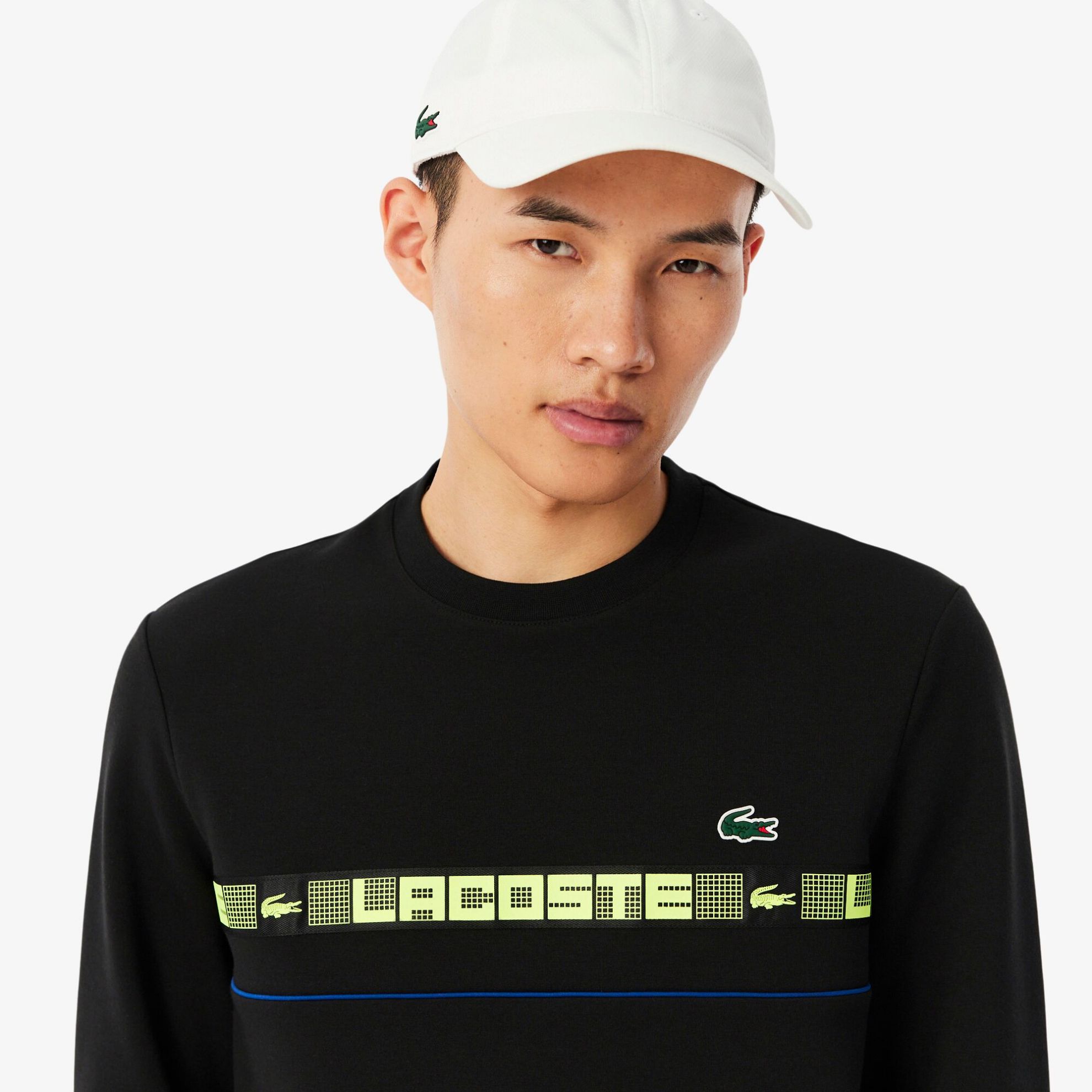Εικόνα της Ανδρικό Branded Stripe Tennis Φούτερ
