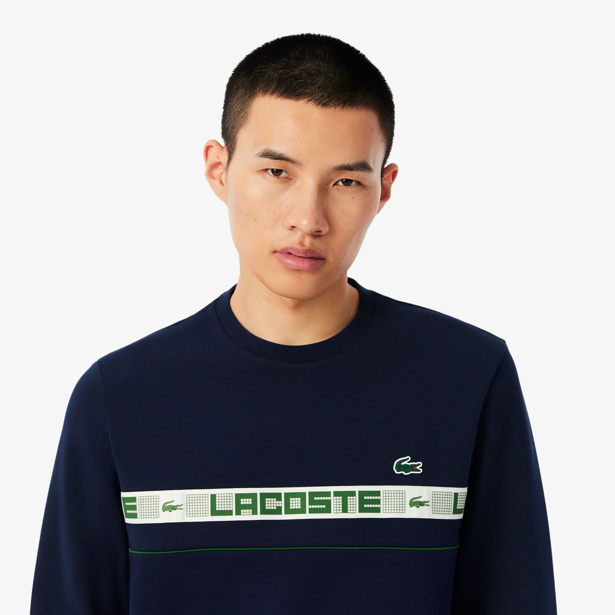 Εικόνα της Ανδρικό Branded Stripe Tennis Φούτερ