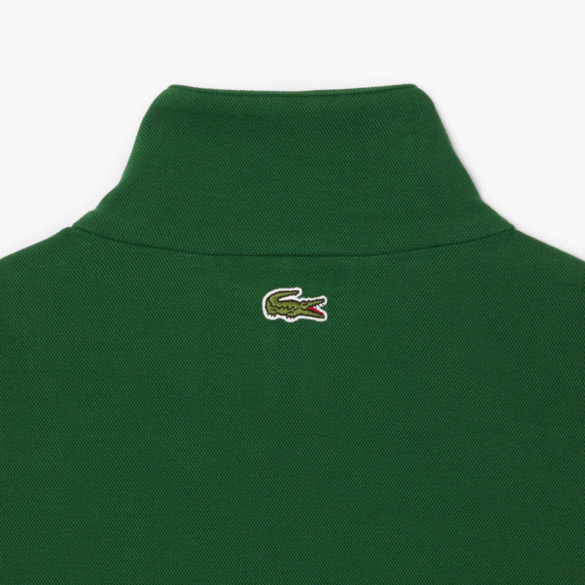 Εικόνα της Ανδρικό Lacoste Loose Fit Signature Badge Φούτερ με Φερμουάρ