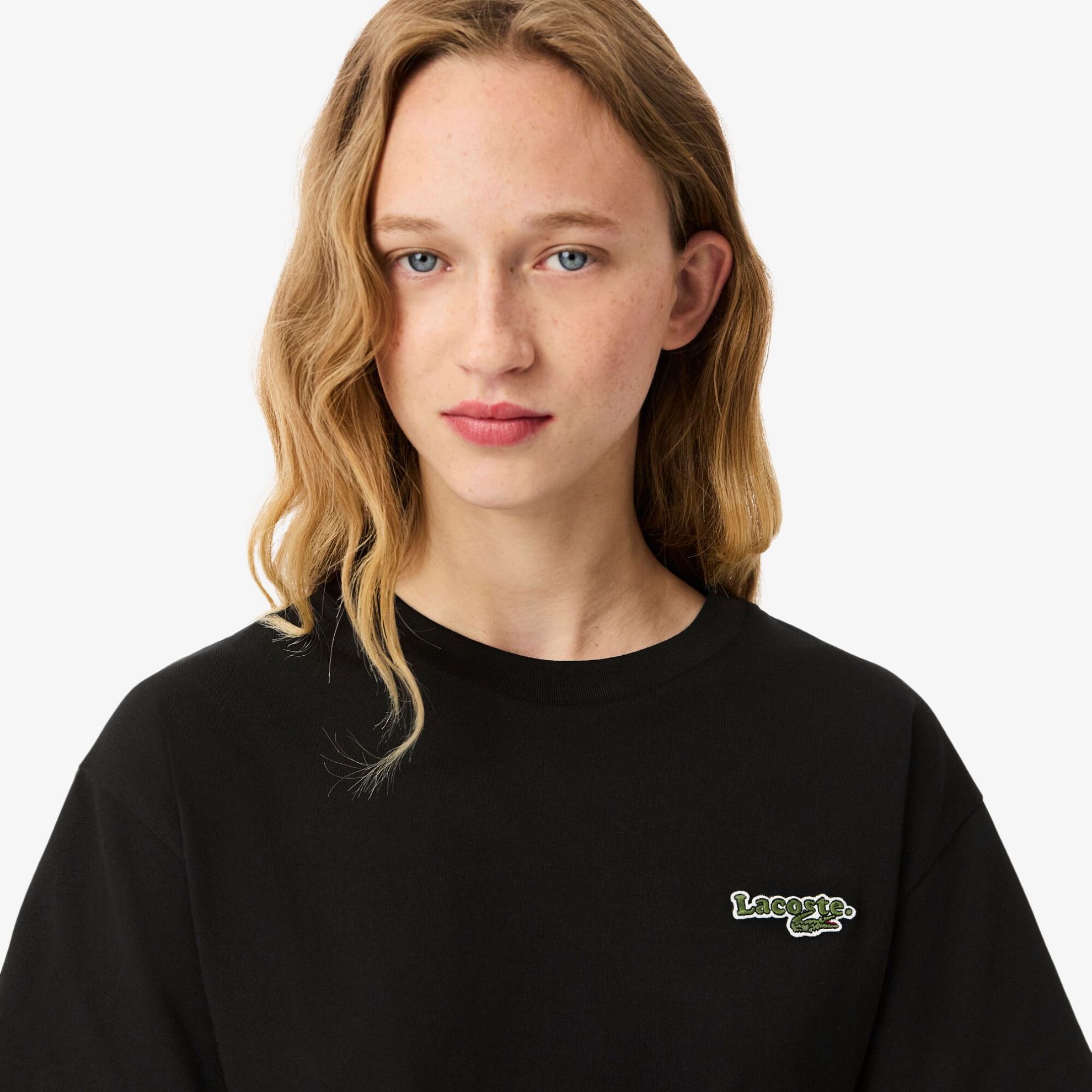 Εικόνα της Γυναικείο Oversized Short Cut Cotton Logo T-shirt