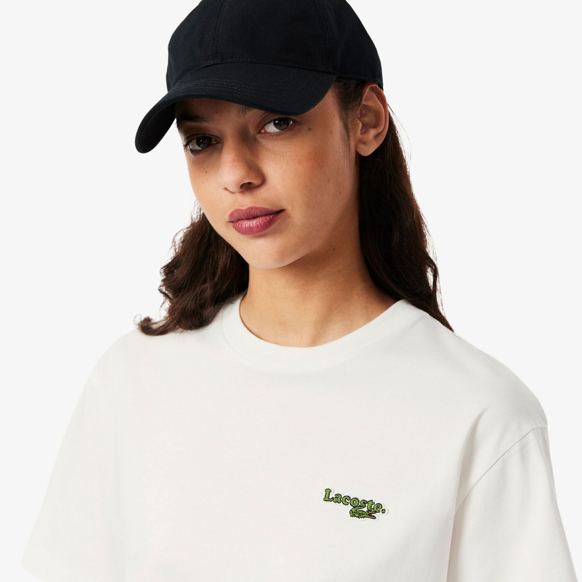 Εικόνα της Γυναικείο Oversized Short Cut Cotton Logo T-shirt