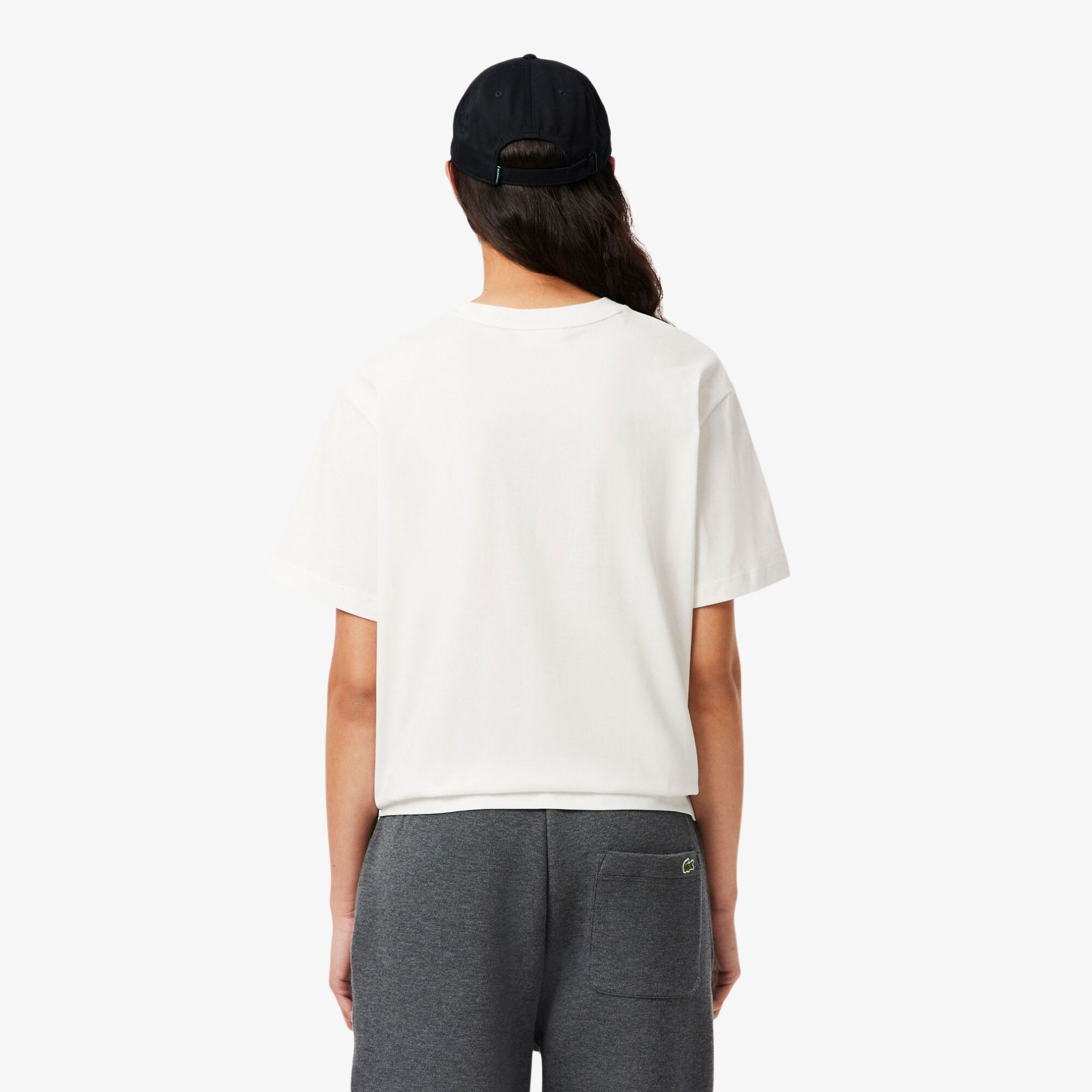 Εικόνα της Γυναικείο Oversized Short Cut Cotton Logo T-shirt