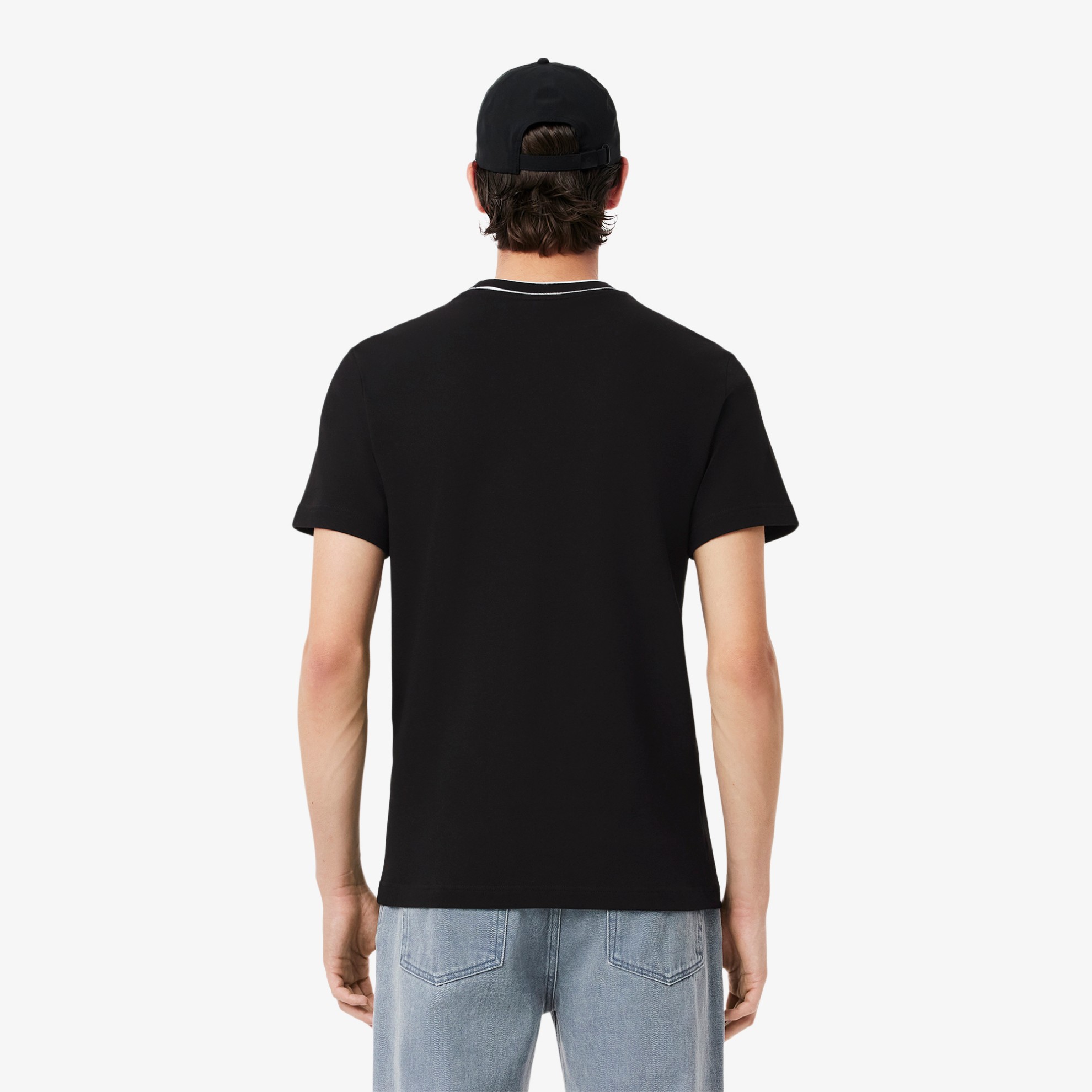 Εικόνα της Ανδρικό Stretch Piqué Stripe Collar T-Shirt