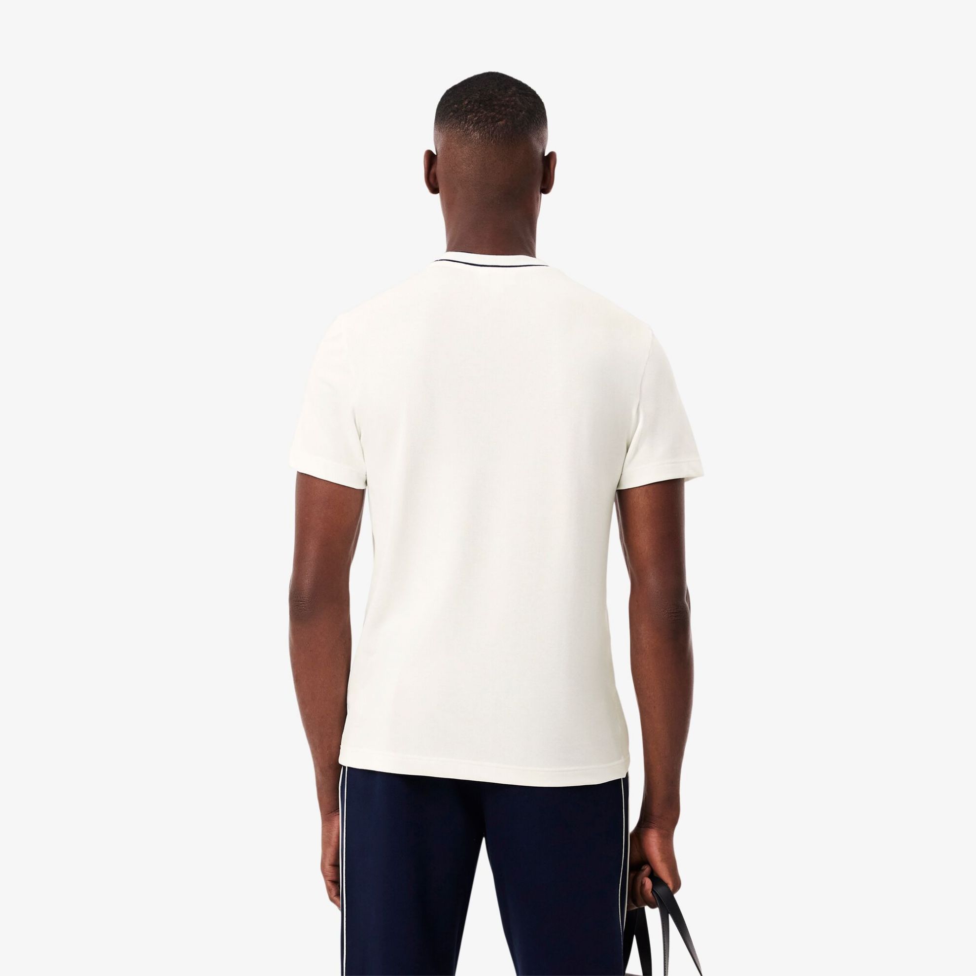 Εικόνα της Ανδρικό Stretch Piqué Stripe Collar T-Shirt