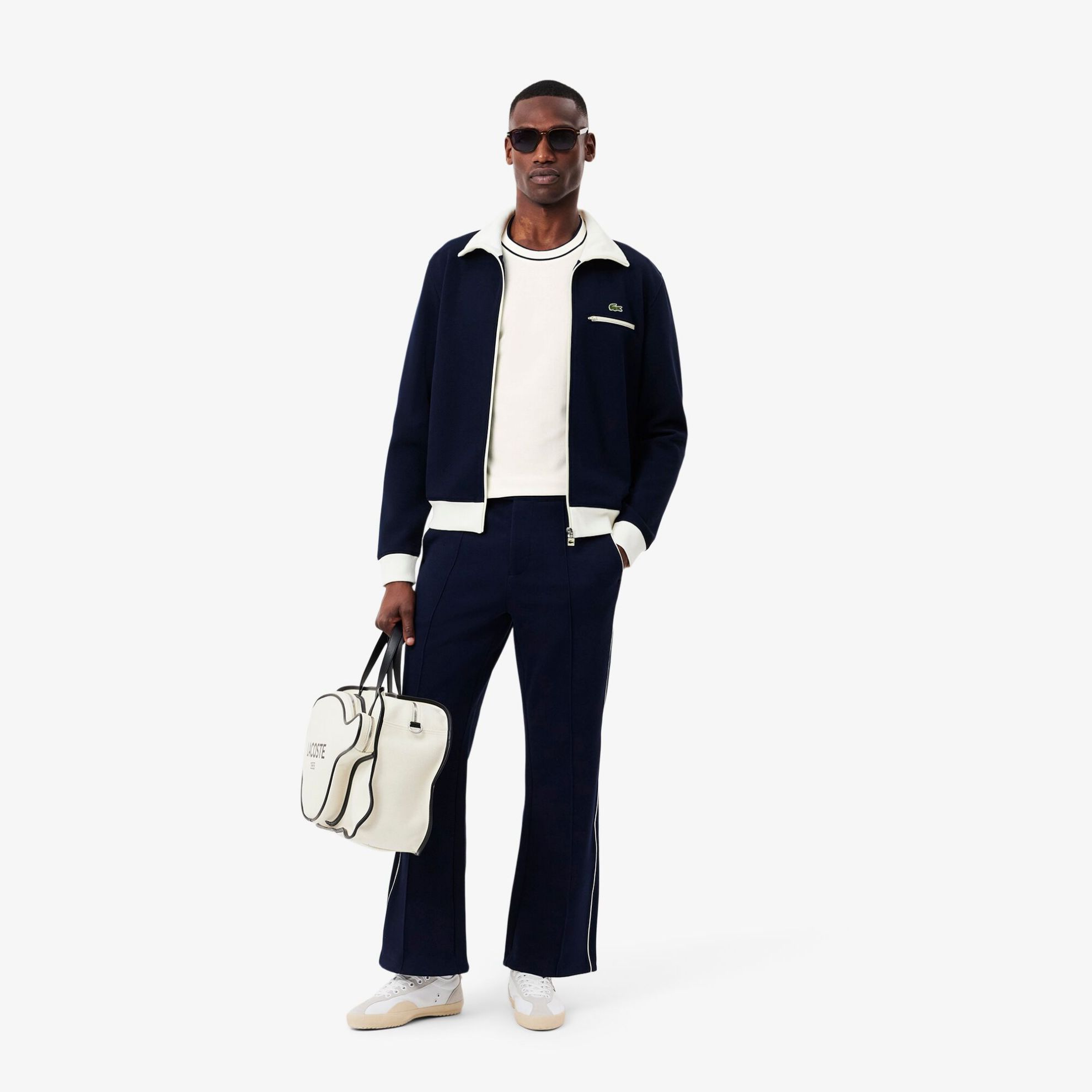 Εικόνα της Ανδρικό Stretch Piqué Stripe Collar T-Shirt