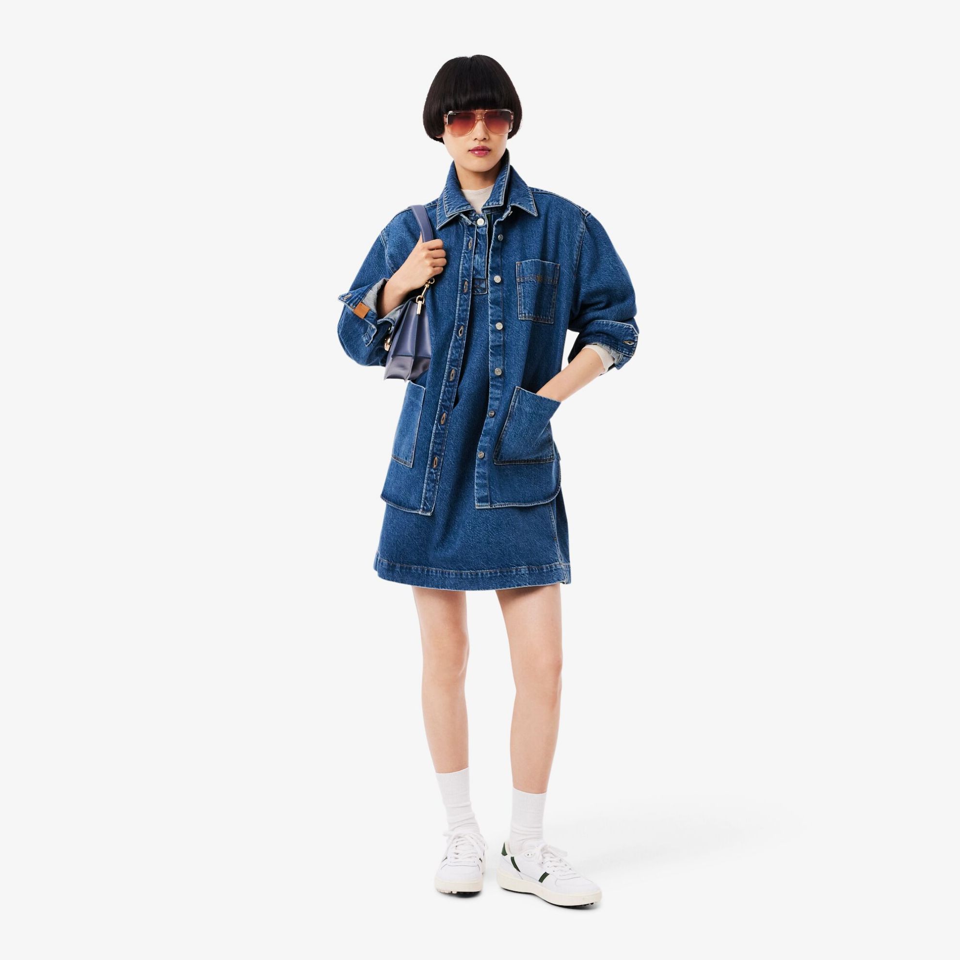 Εικόνα της Γυναικείο Oversized Denim Overshirt