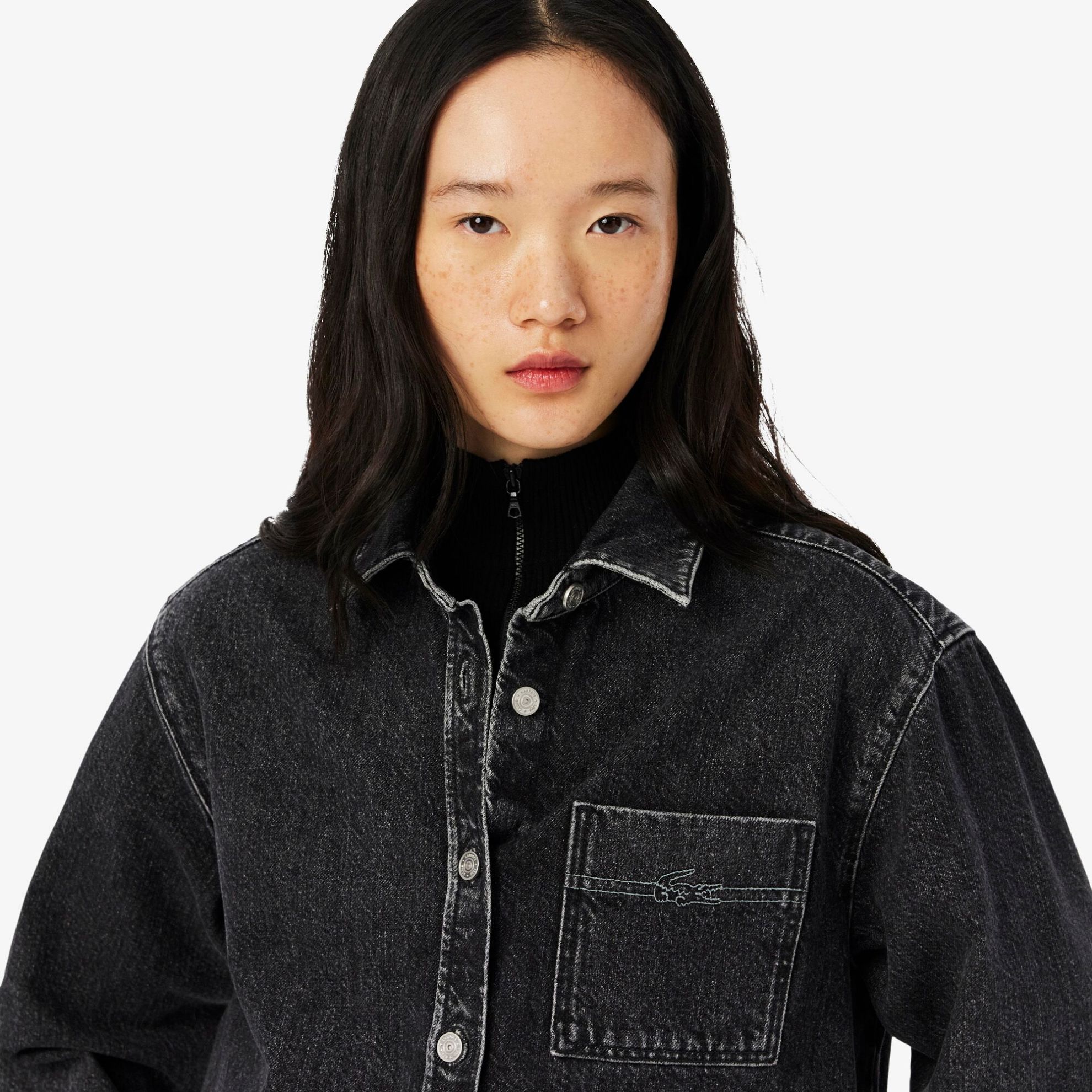 Εικόνα της Γυναικείο Oversized Denim Overshirt