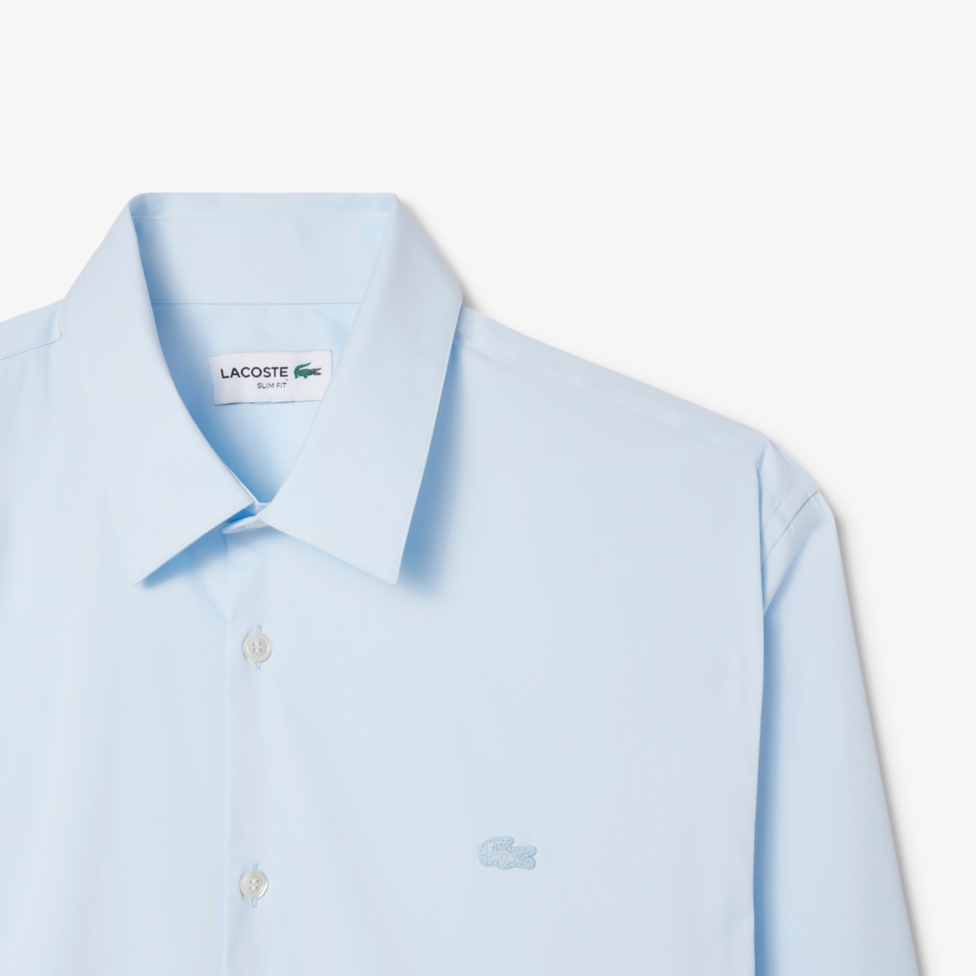 Εικόνα της Ανδρικό French Collar Cotton Poplin Πουκάμισο Slim Fit